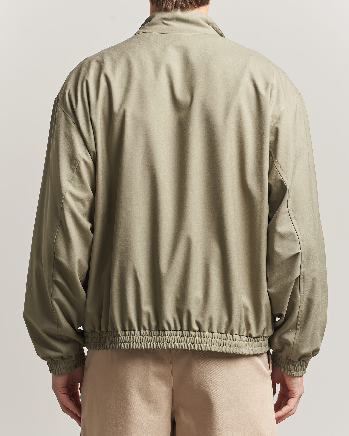 Heren | Jassen | Auralee | Wool Zip Bomber Jacket Light Khaki