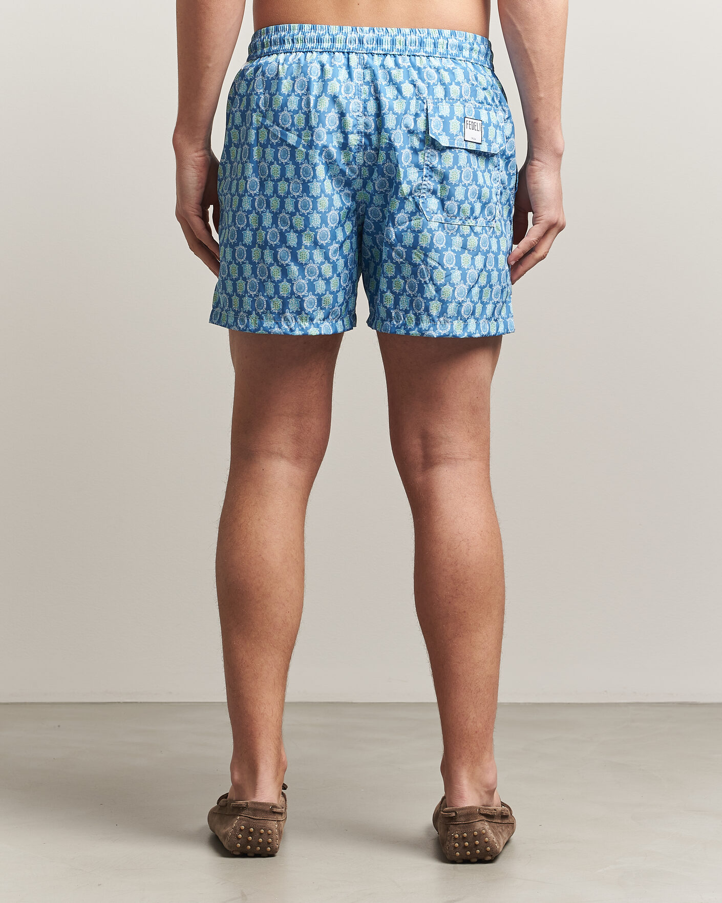 Homme | Maillots De Bain | Fedeli | Madeira Swim Trunk Blue Turtles