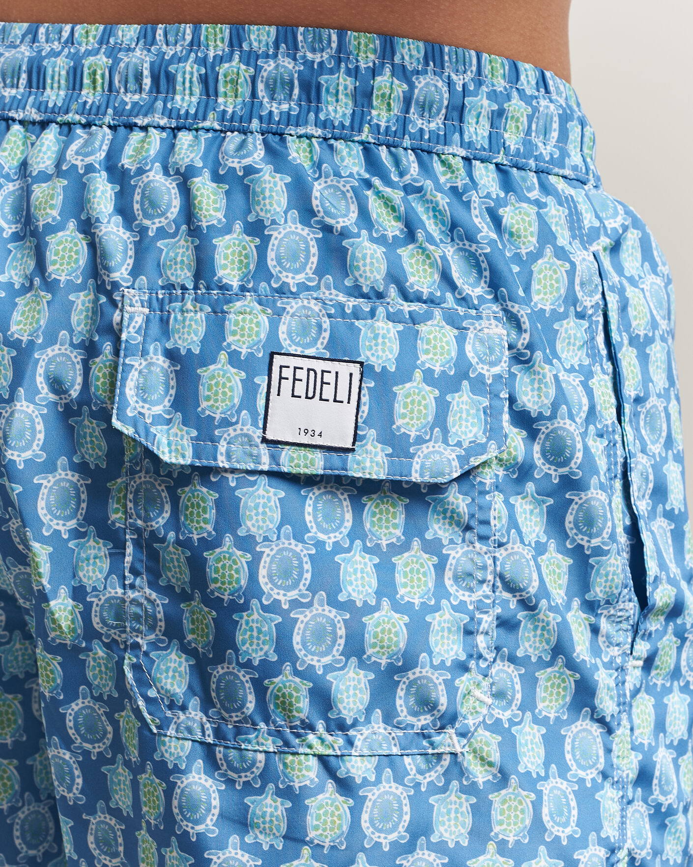 Heren | Zwembroek | Fedeli | Madeira Swim Trunk Blue Turtles