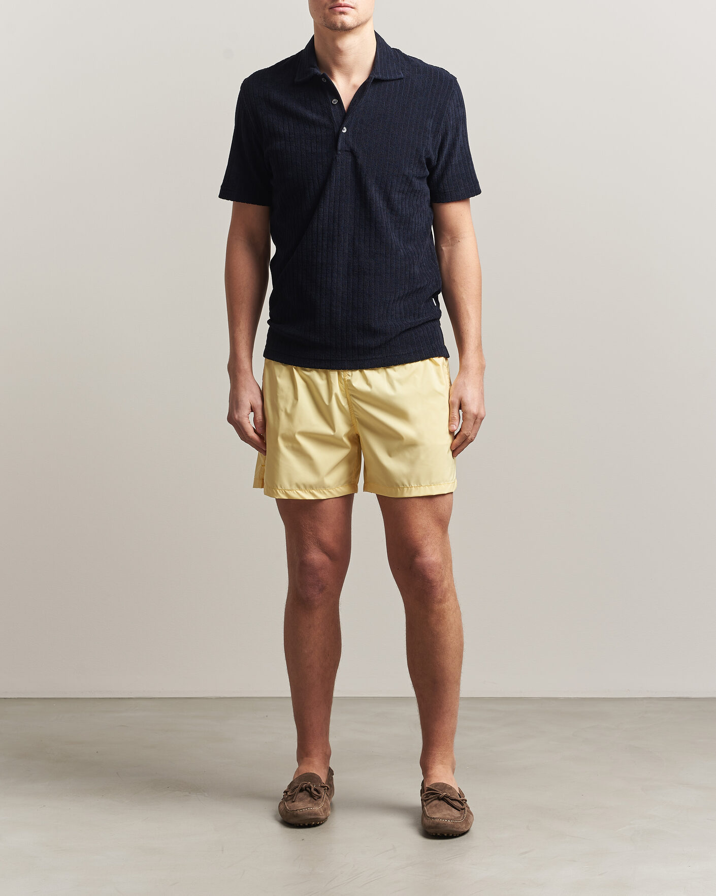 Heren | Polo's | Fedeli | Rib Terry Polo Navy