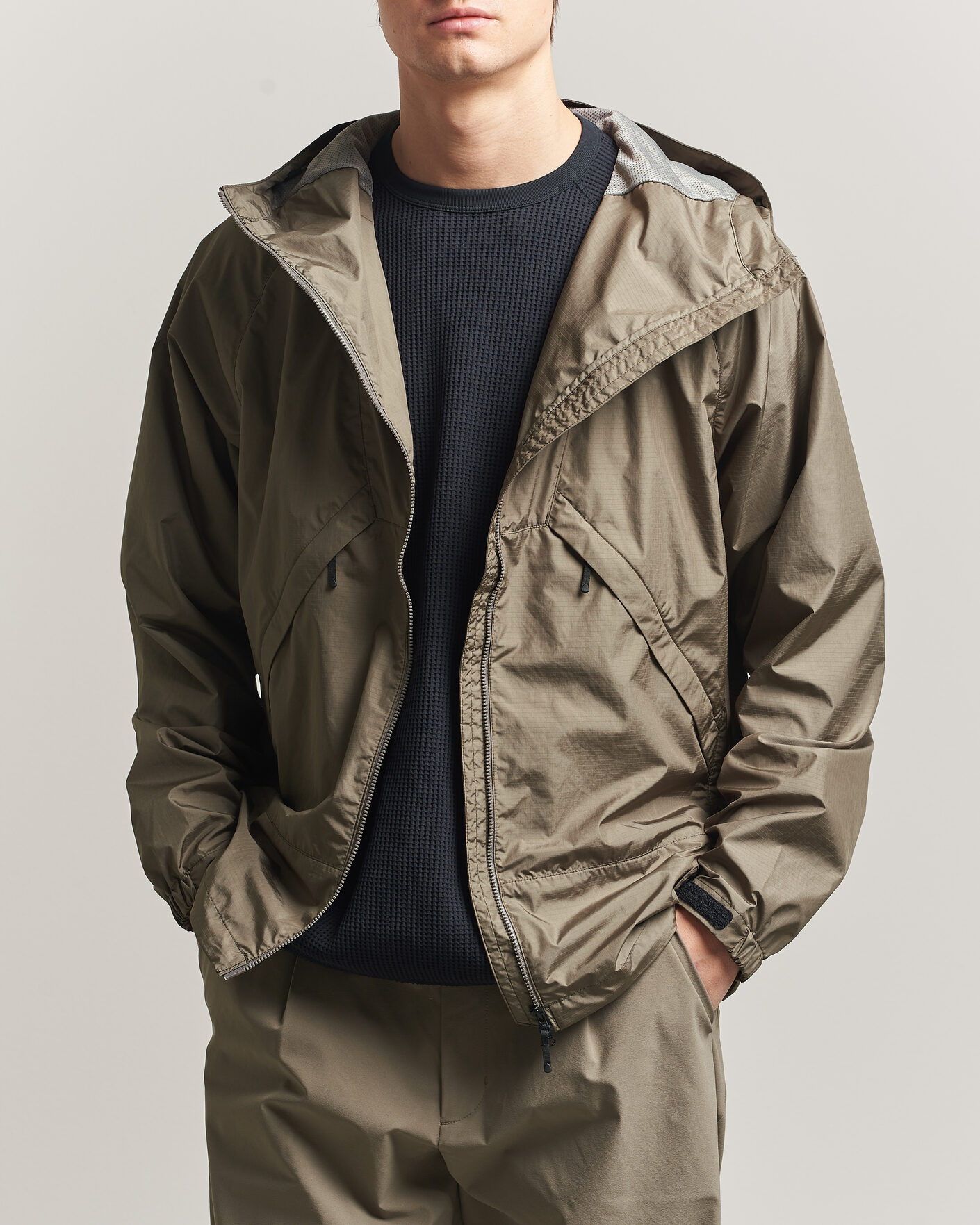 Heren | Jassen | Goldwin | Rip Stop Hooded Jacket Sand