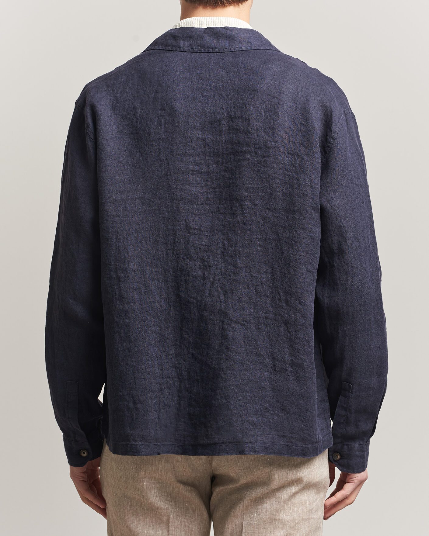 Homme | Manteaux Et Vestes | Herno | Linen Safari Jacket Navy