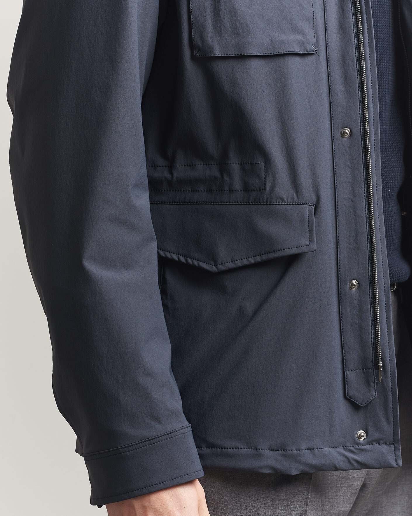 Heren | Jassen | Herno | Soft Nylon Field Jacket Navy