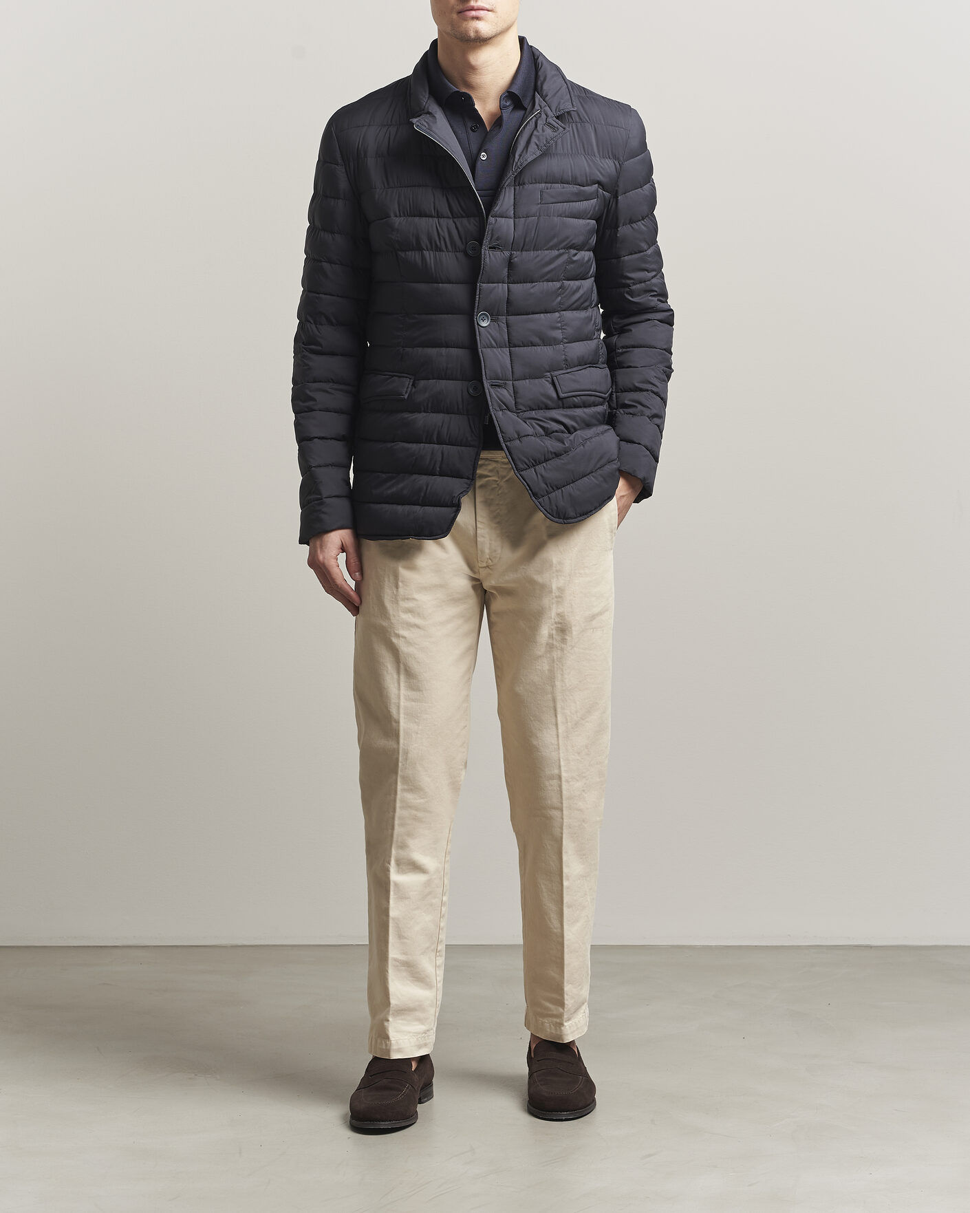Heren | Jassen | Herno | Nuage Matt Nylon Blazer Navy