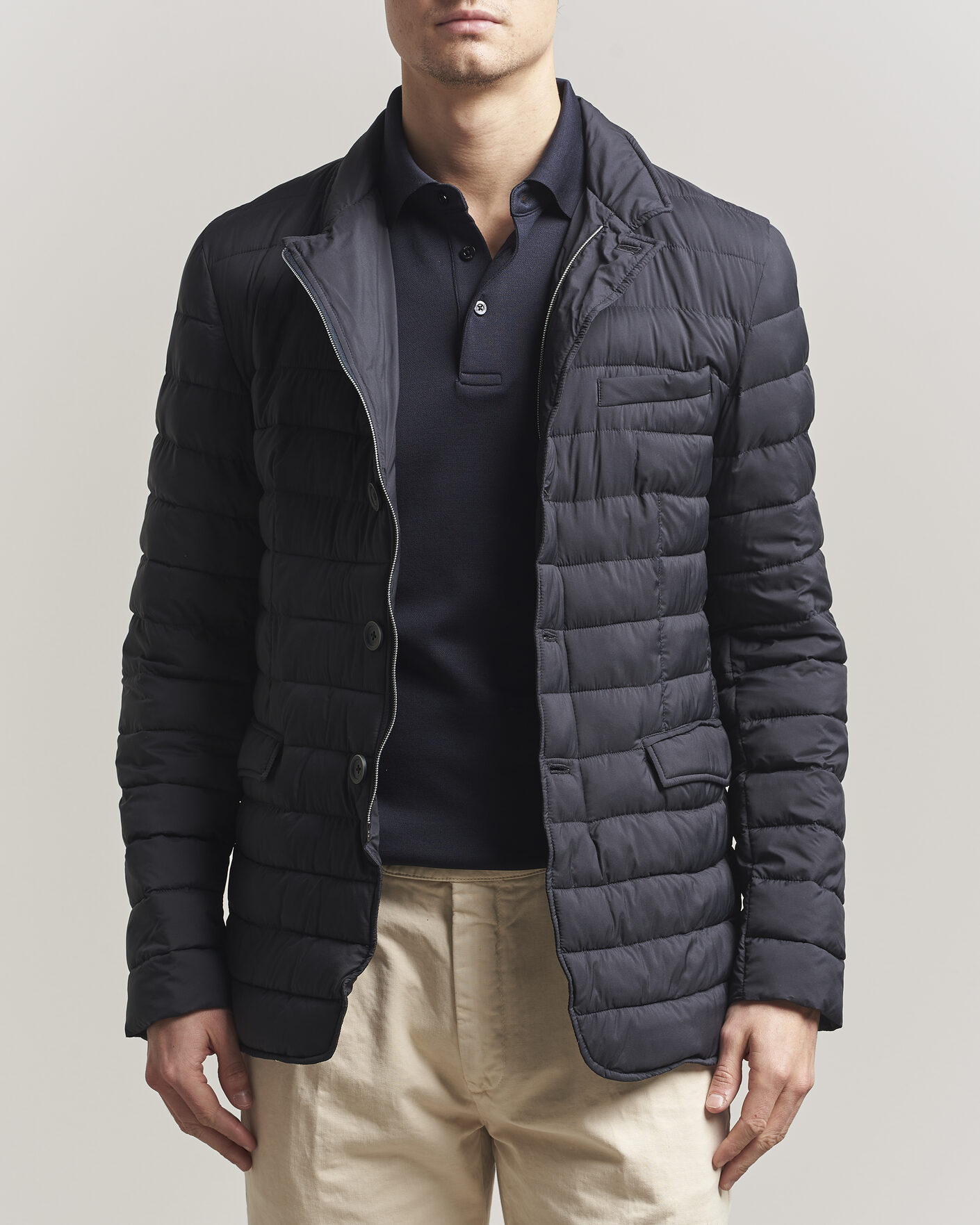 Heren | Jassen | Herno | Nuage Matt Nylon Blazer Navy