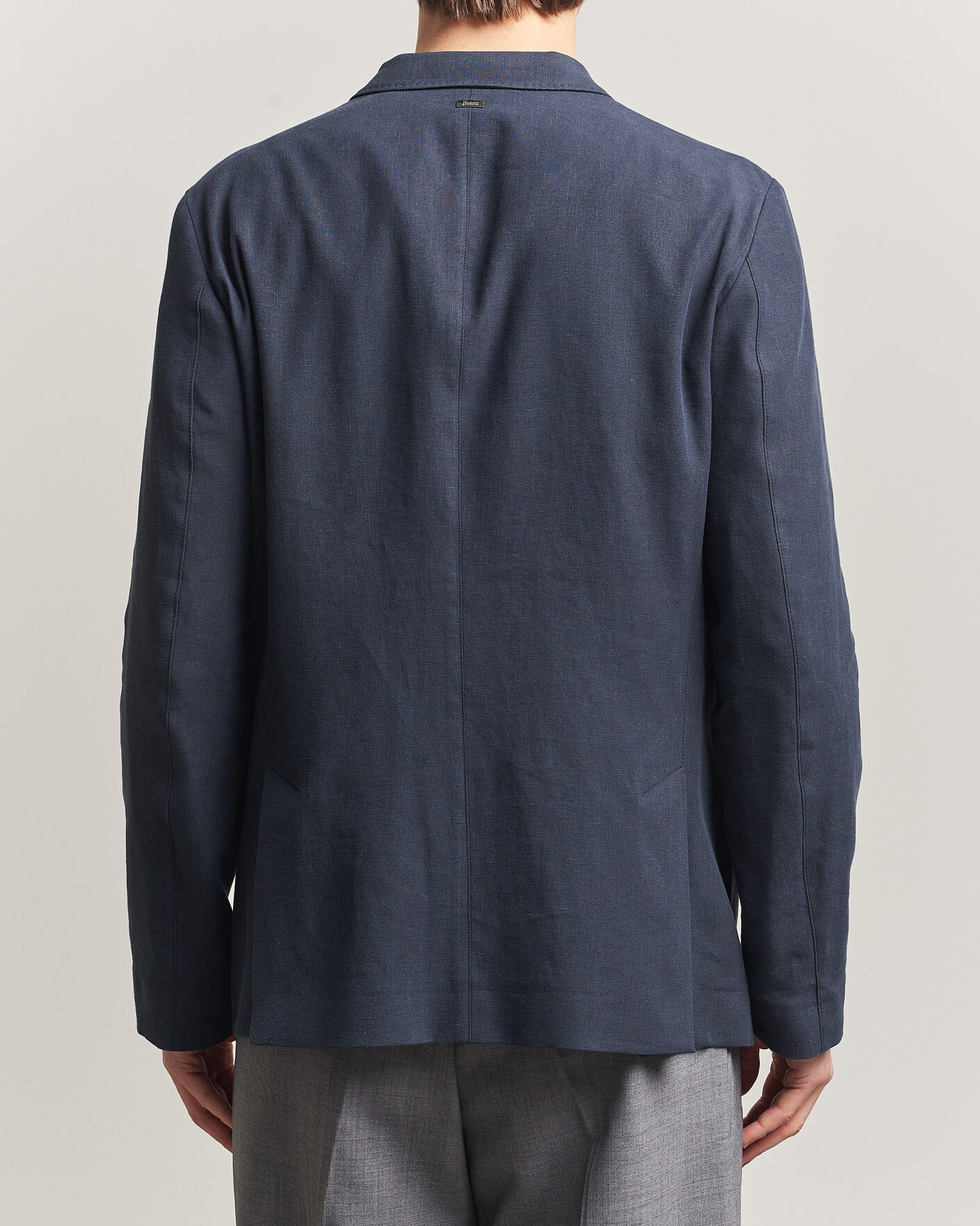 Homme | Blazers | Herno | Cotton/Linen Blazer Navy