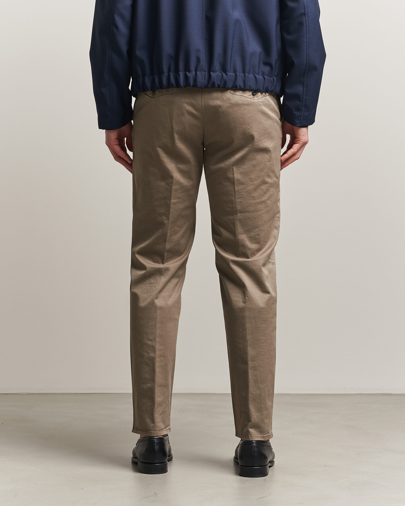 Heren | Broeken | Incotex | Regular Fit Garment Dyed Slacks Brown