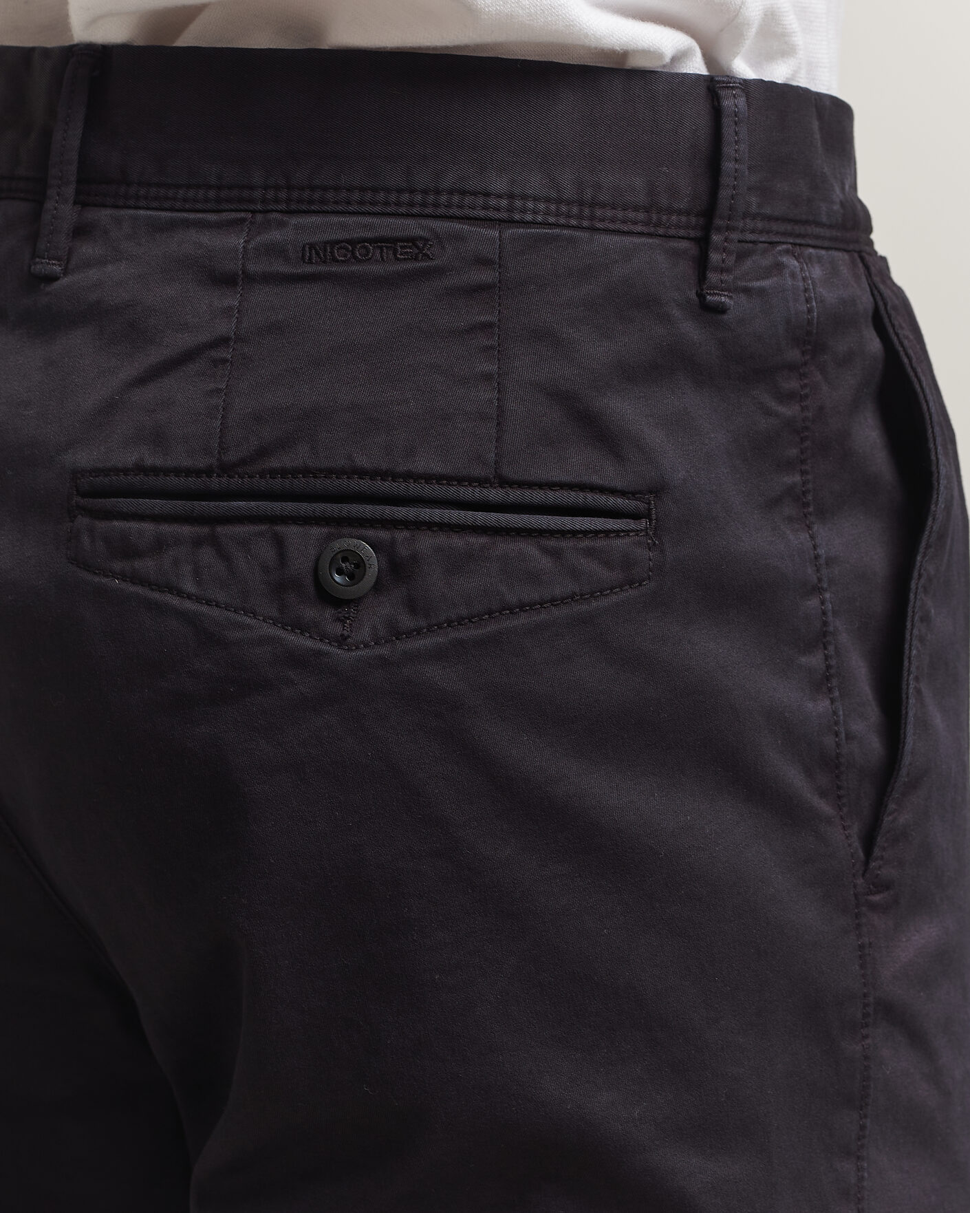Homme | Pantalons | Incotex | Regular Fit Garment Dyed Slacks Navy