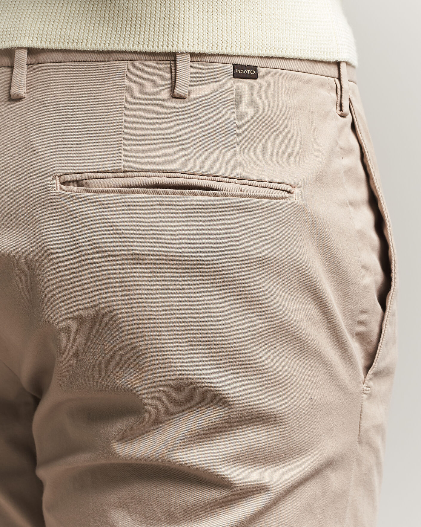Homme | Pantalons | Incotex | Slim Fit Comfort Chinos Sand