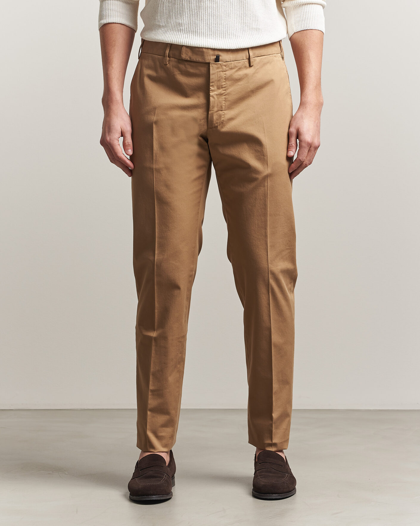 Homme | Pantalons | Incotex | Slim Fit Comfort Chinos Khaki