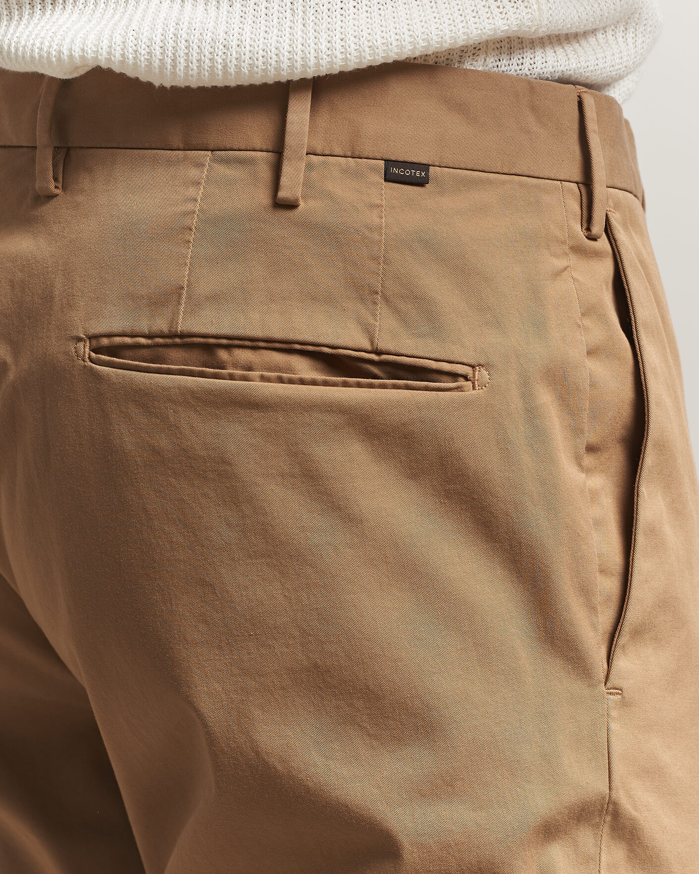 Homme | Pantalons | Incotex | Slim Fit Comfort Chinos Khaki