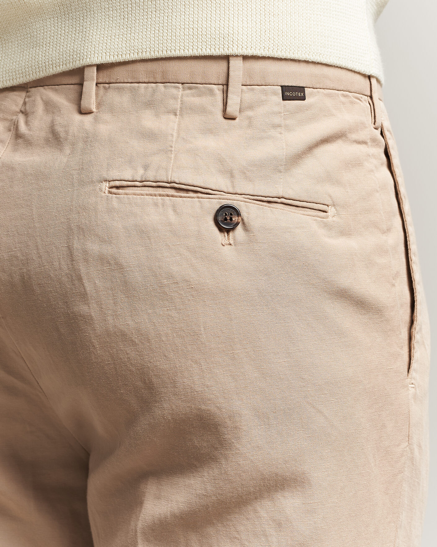 Heren | Broeken | Incotex | Regular Fit Chinolino Trousers Beige