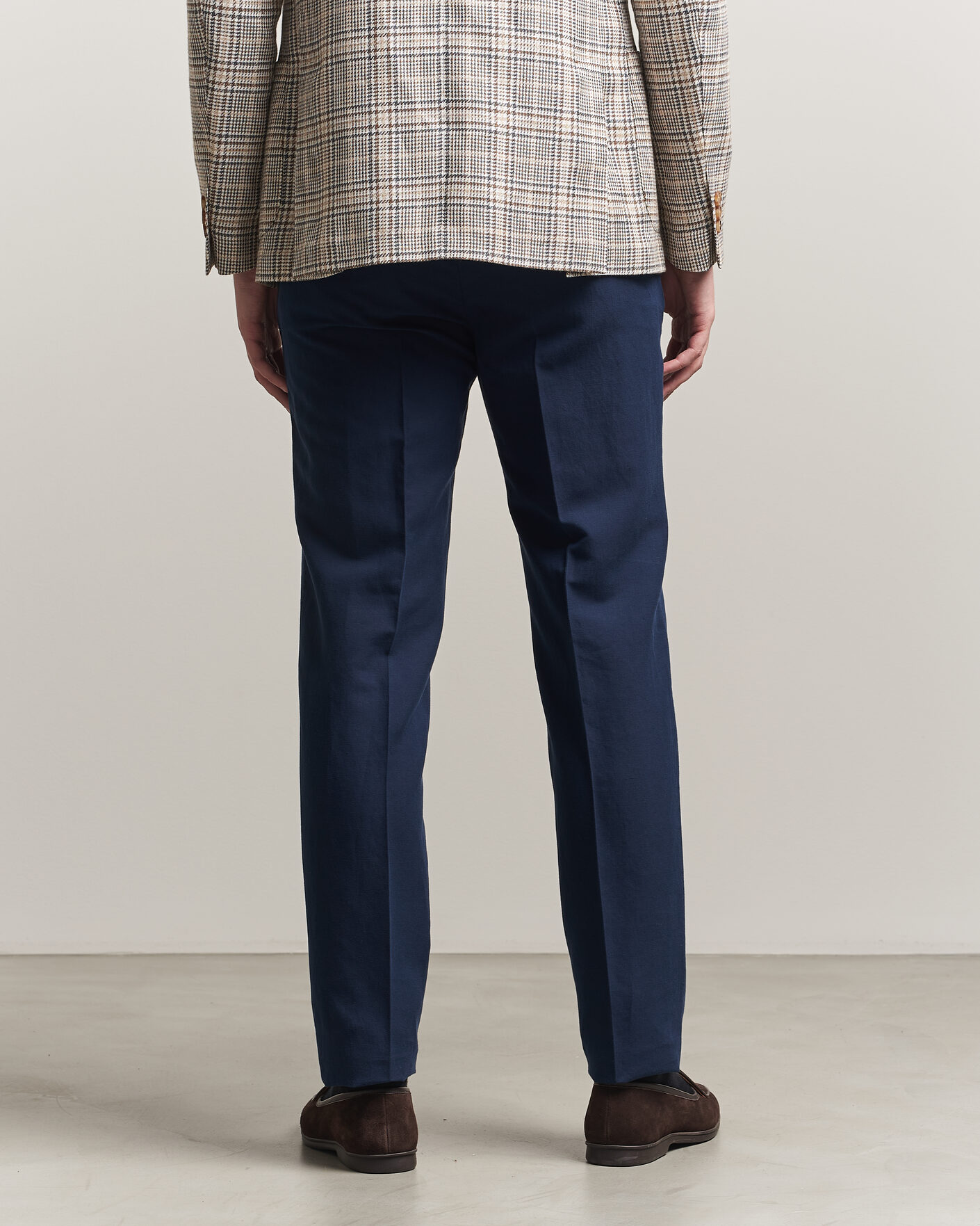Heren | Broeken | Incotex | Regular Fit Chinolino Trousers Navy