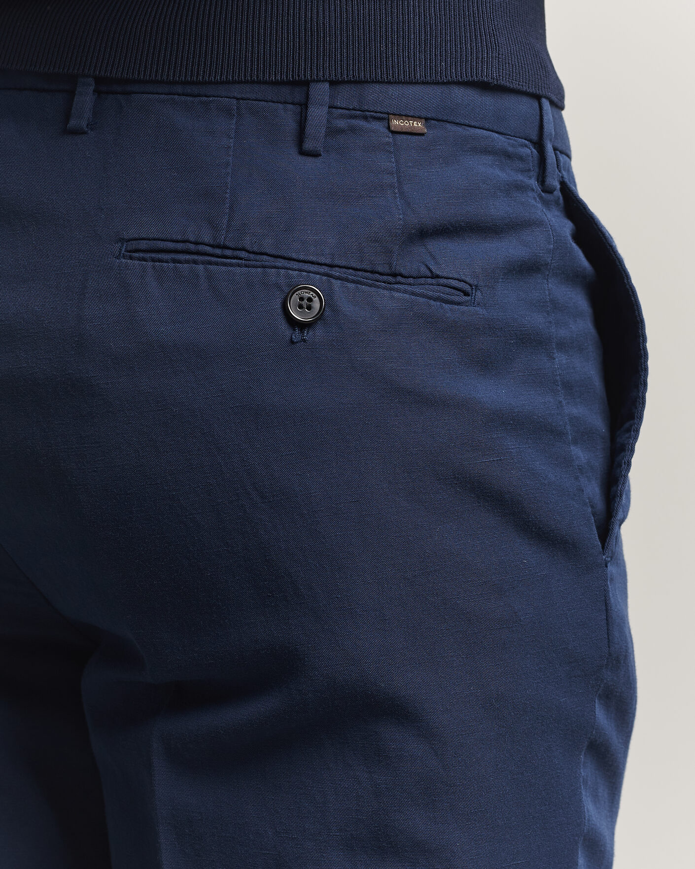 Homme | Pantalons | Incotex | Regular Fit Chinolino Trousers Navy