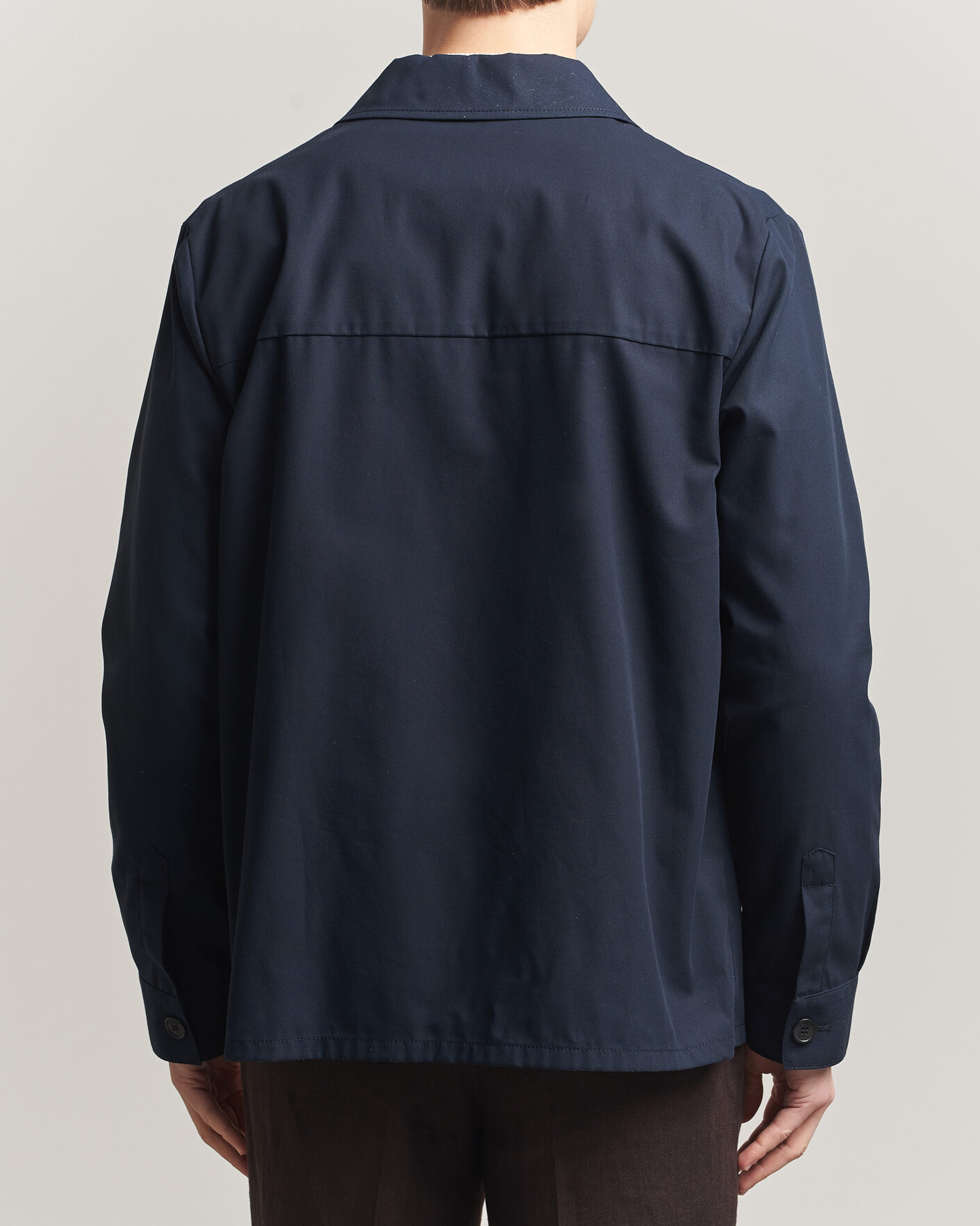 Heren | Overhemden | Incotex | Ice Cotton Twill Overshirt Navy