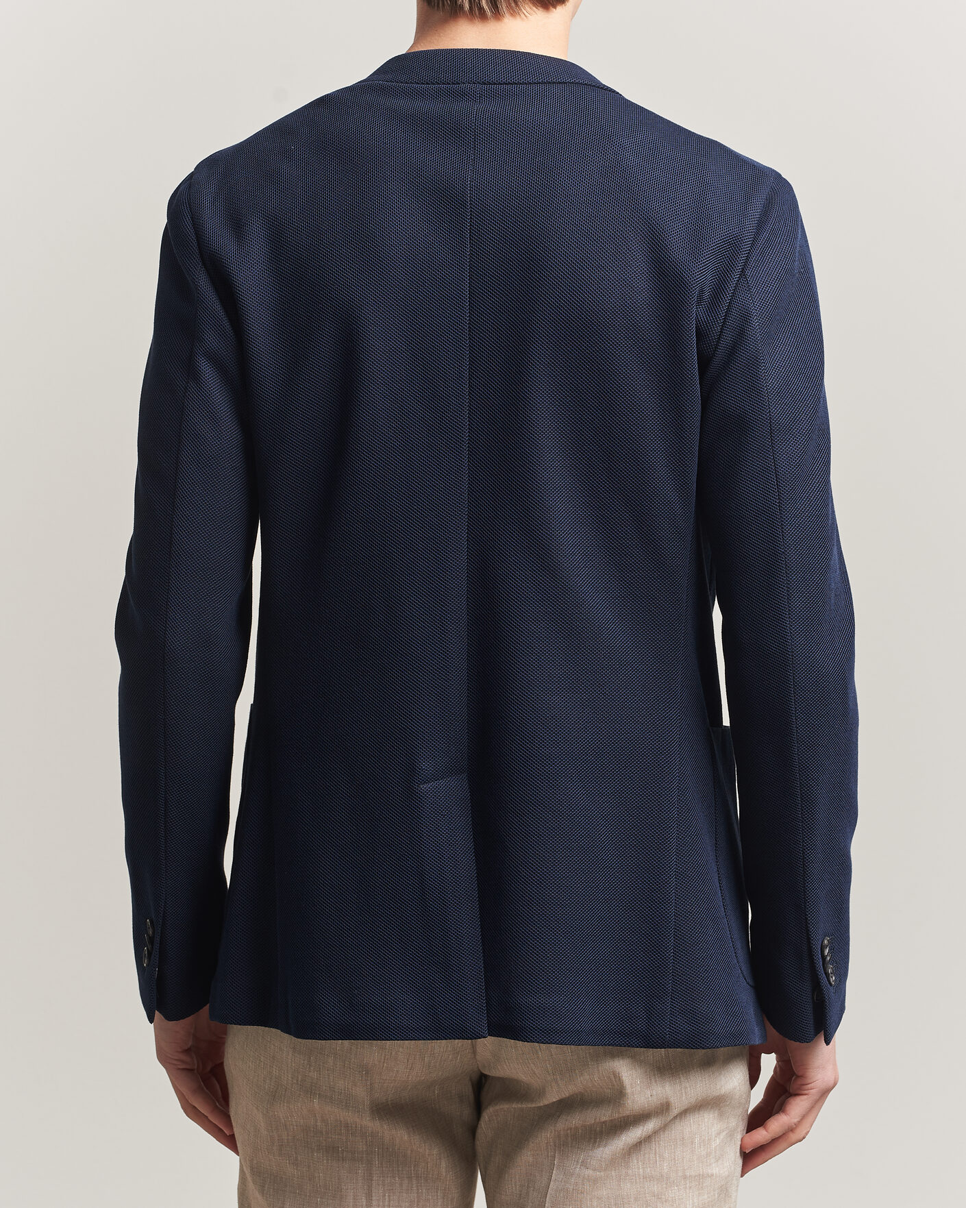 Homme | Blazers | Incotex | Unconstructed Jersey Blazer Navy