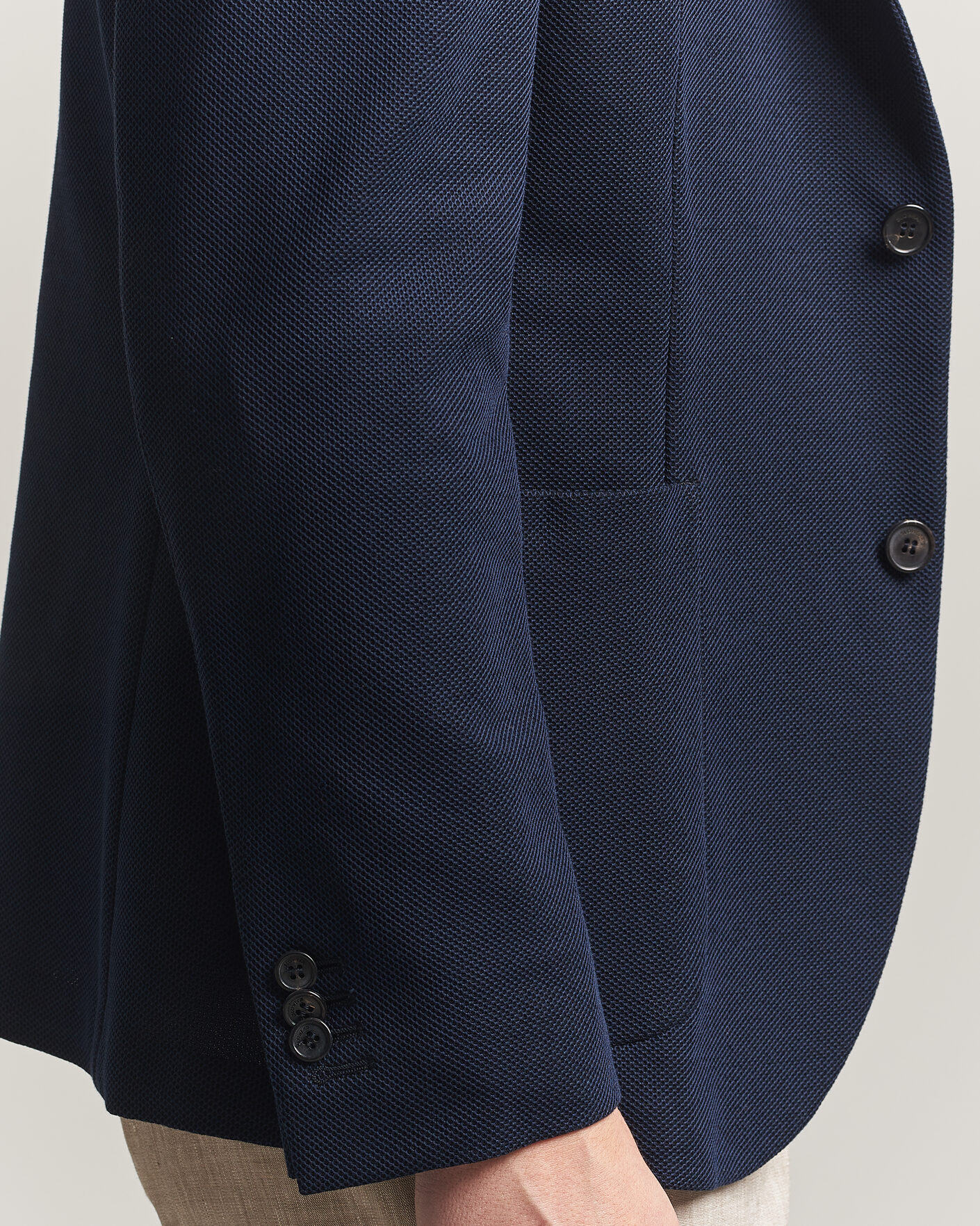 Heren | Blazers | Incotex | Unconstructed Jersey Blazer Navy