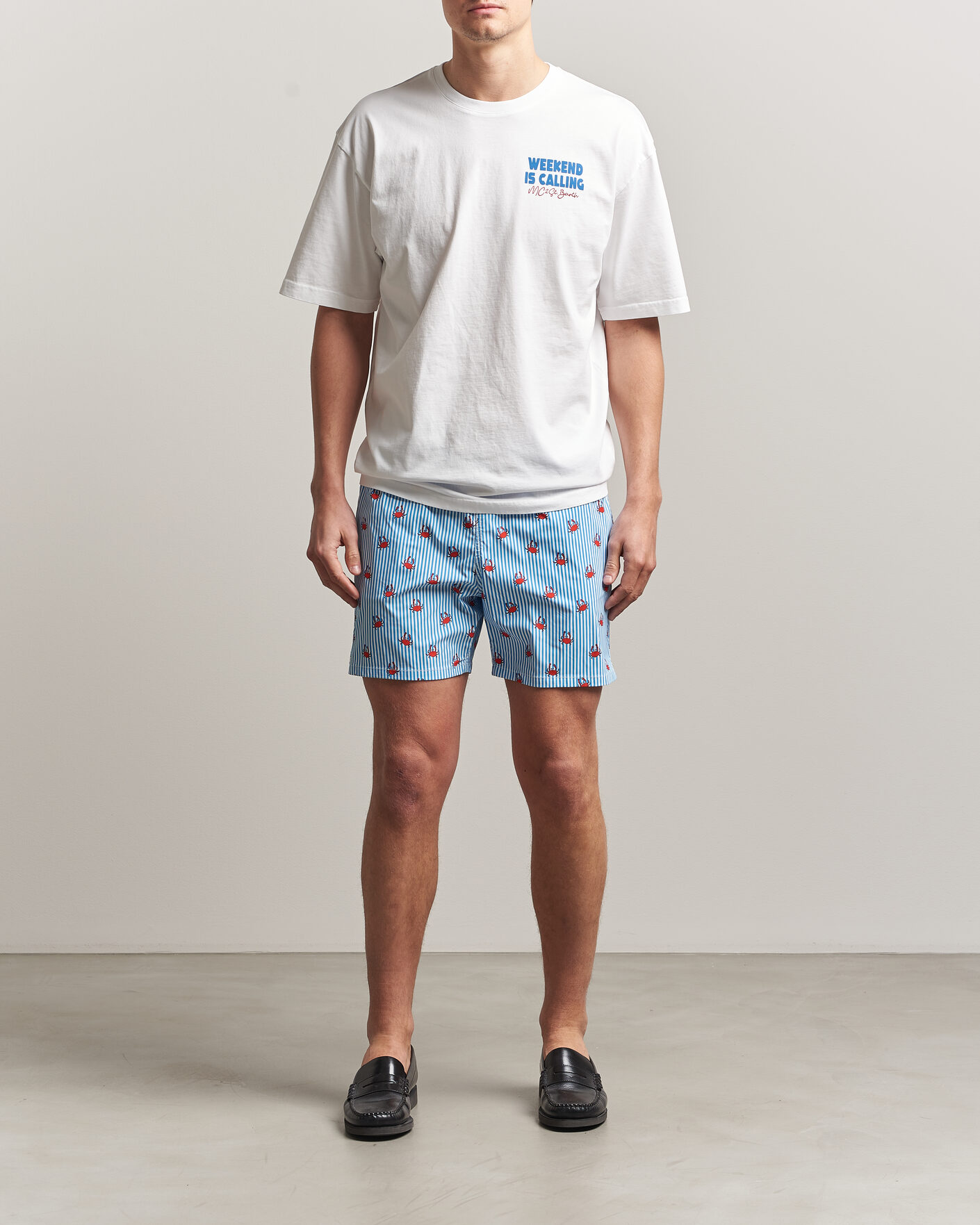 Homme | T-shirts | MC2 Saint Barth | Back Printed Cotton T-Shirt Weekend Jet