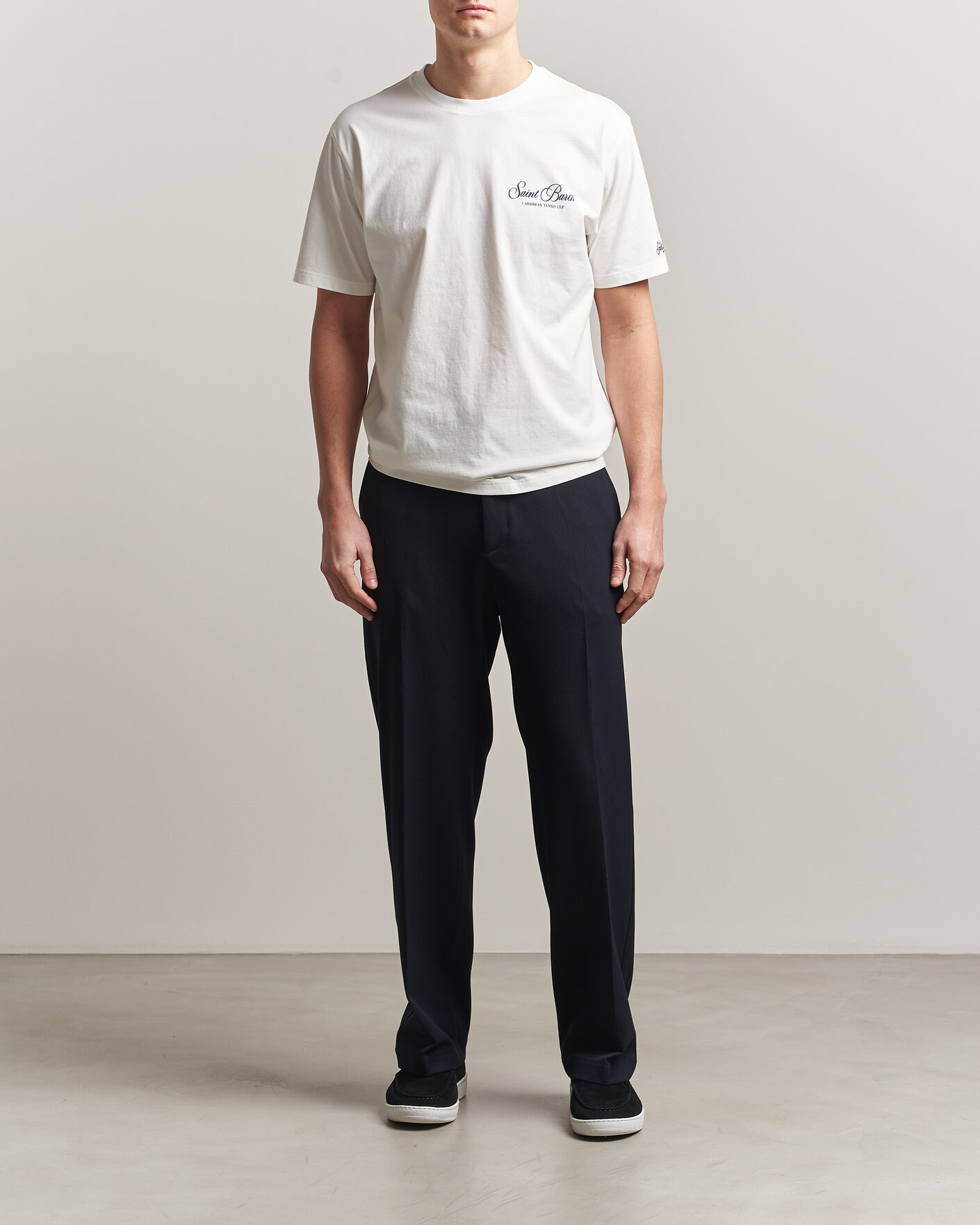 Heren | T-shirts | MC2 Saint Barth | Back Printed Cotton T-Shirt Gustavia Cup