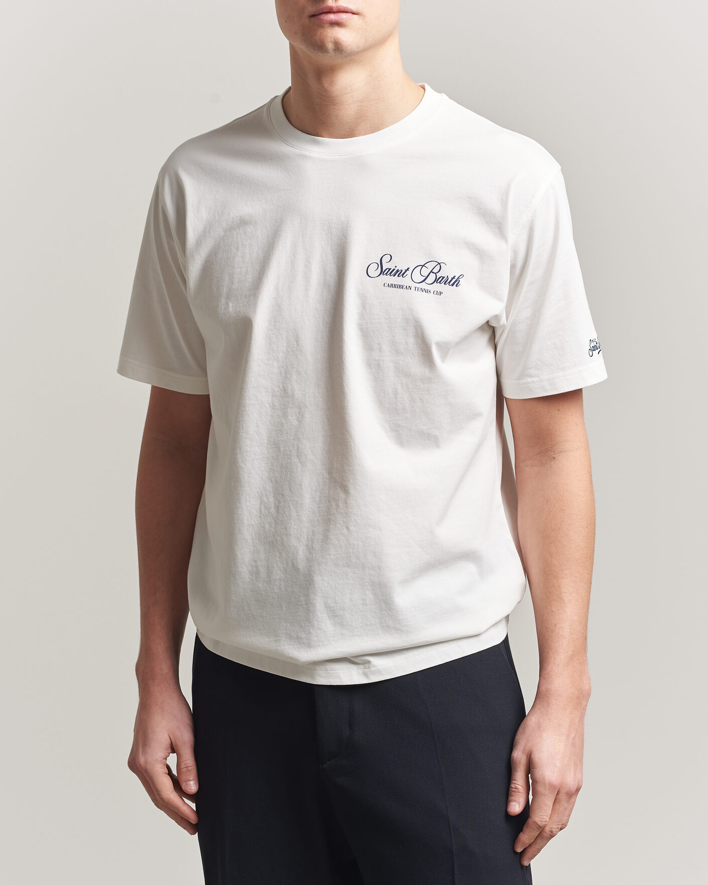 Homme | T-shirts | MC2 Saint Barth | Back Printed Cotton T-Shirt Gustavia Cup