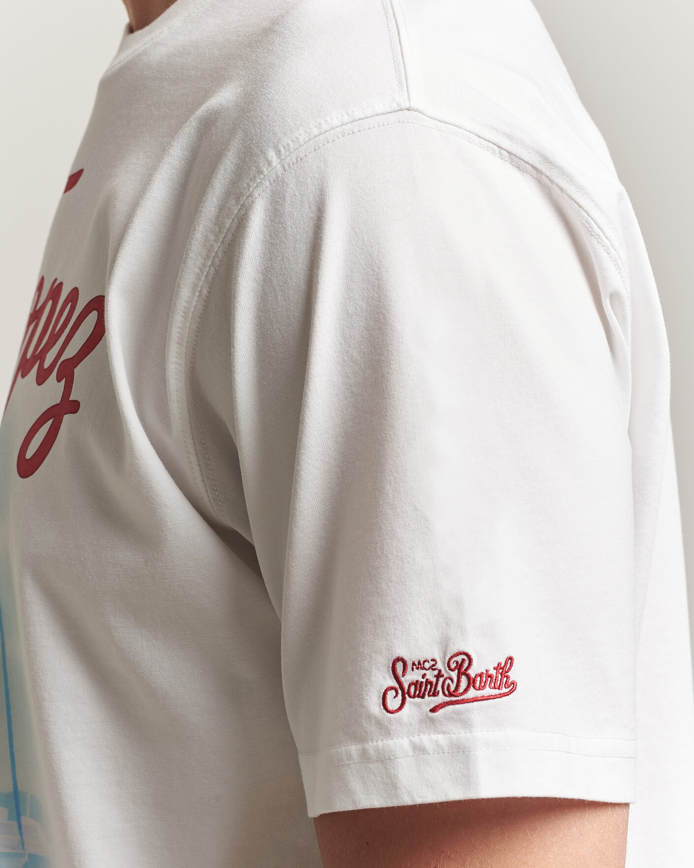 Heren | T-shirts | MC2 Saint Barth | Printed Cotton T-Shirt St Tropez Car