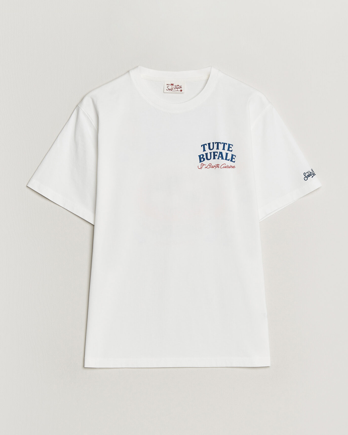 Homme | T-shirts | MC2 Saint Barth | Back Printed Cotton T-Shirt Bufale