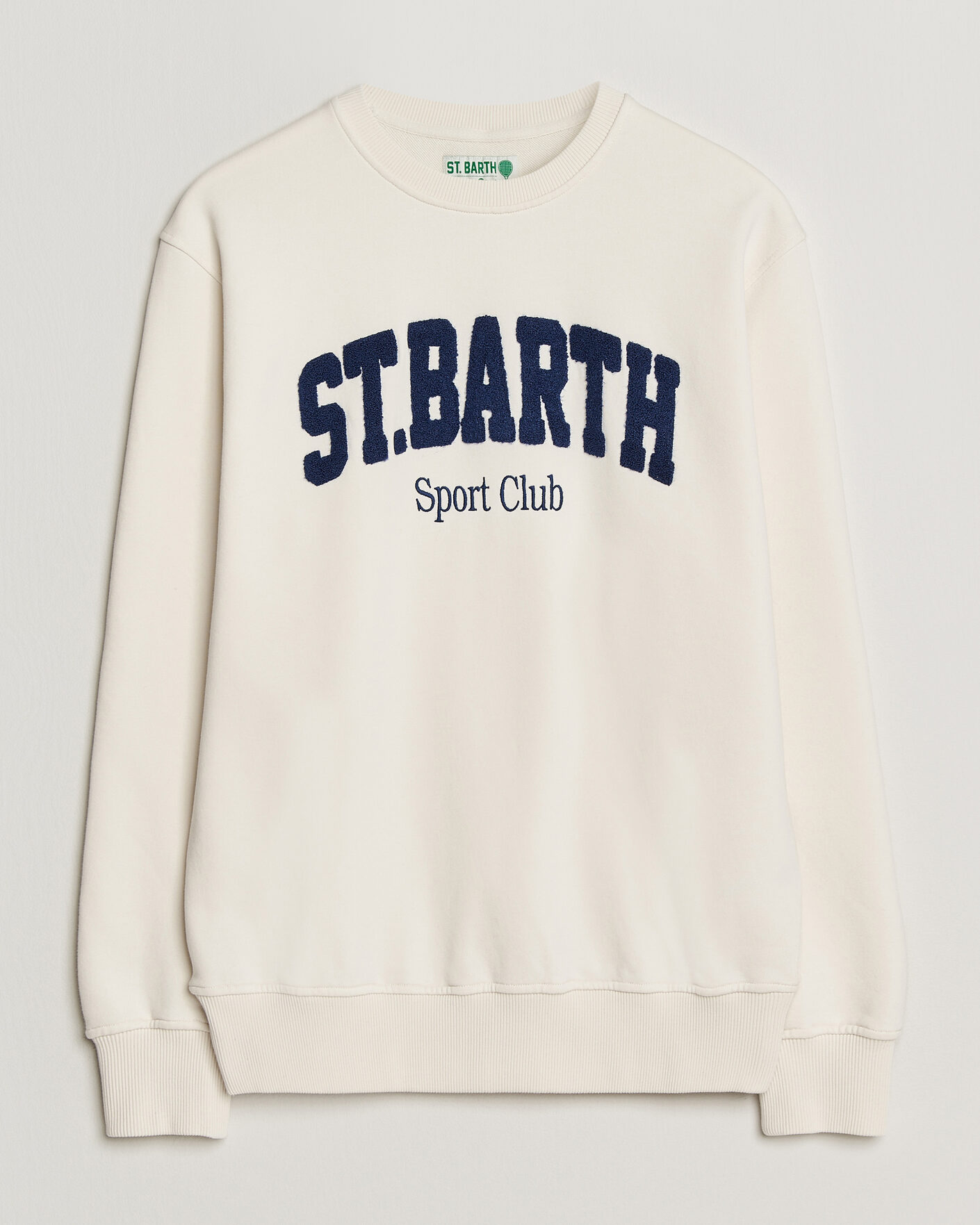 Heren | Truien | MC2 Saint Barth | Terry Cotton Logo Sweatshirt Off White