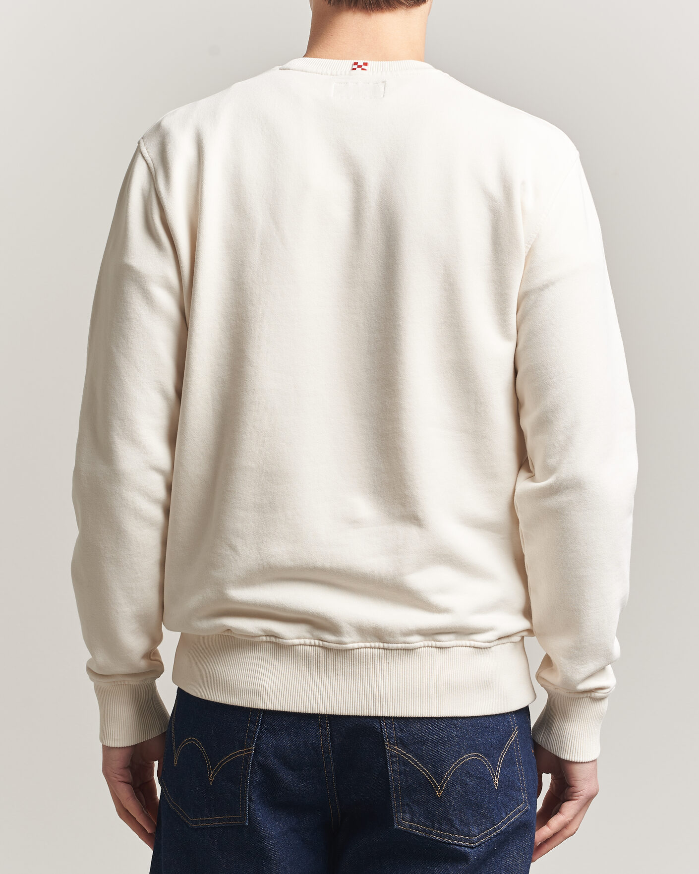 Heren | Truien | MC2 Saint Barth | Terry Cotton Logo Sweatshirt Off White