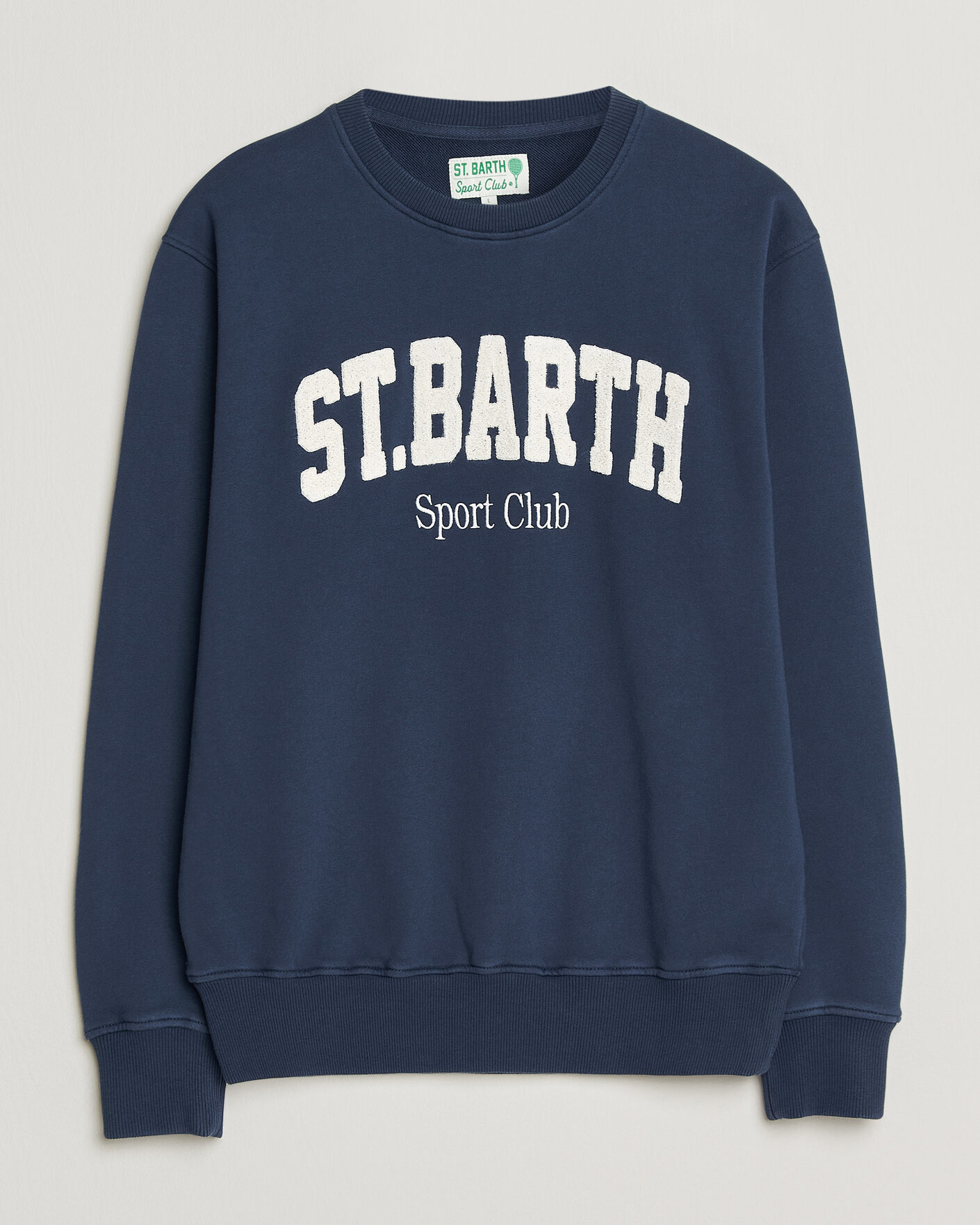Heren | Truien | MC2 Saint Barth | Terry Cotton Logo Sweatshirt Navy