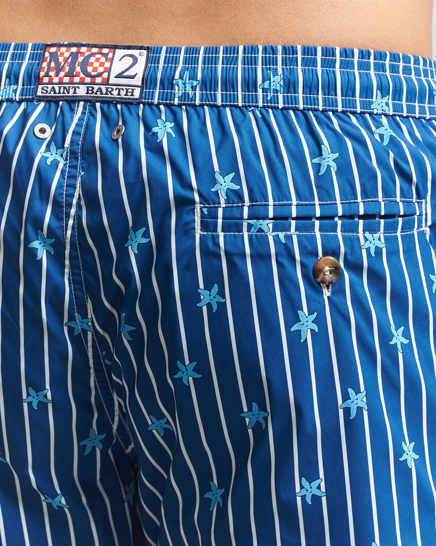 Homme | Maillots De Bain | MC2 Saint Barth | Printed Swim Shorts Blue Starfish