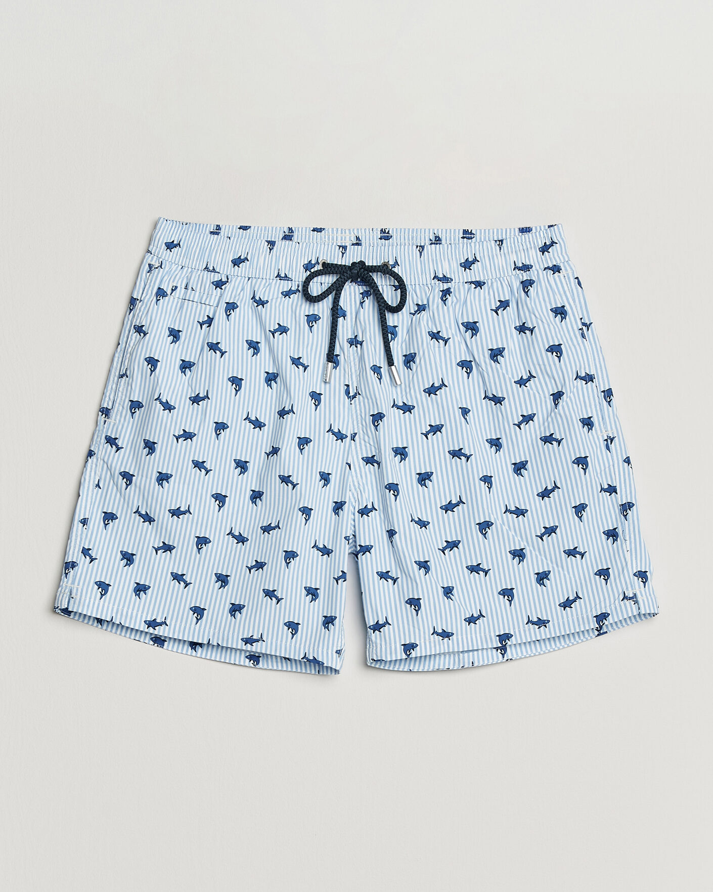 Homme | MC2 Saint Barth Printed Swim Shorts Blue Sharks | MC2 Saint Barth | Printed Swim Shorts Blue Sharks