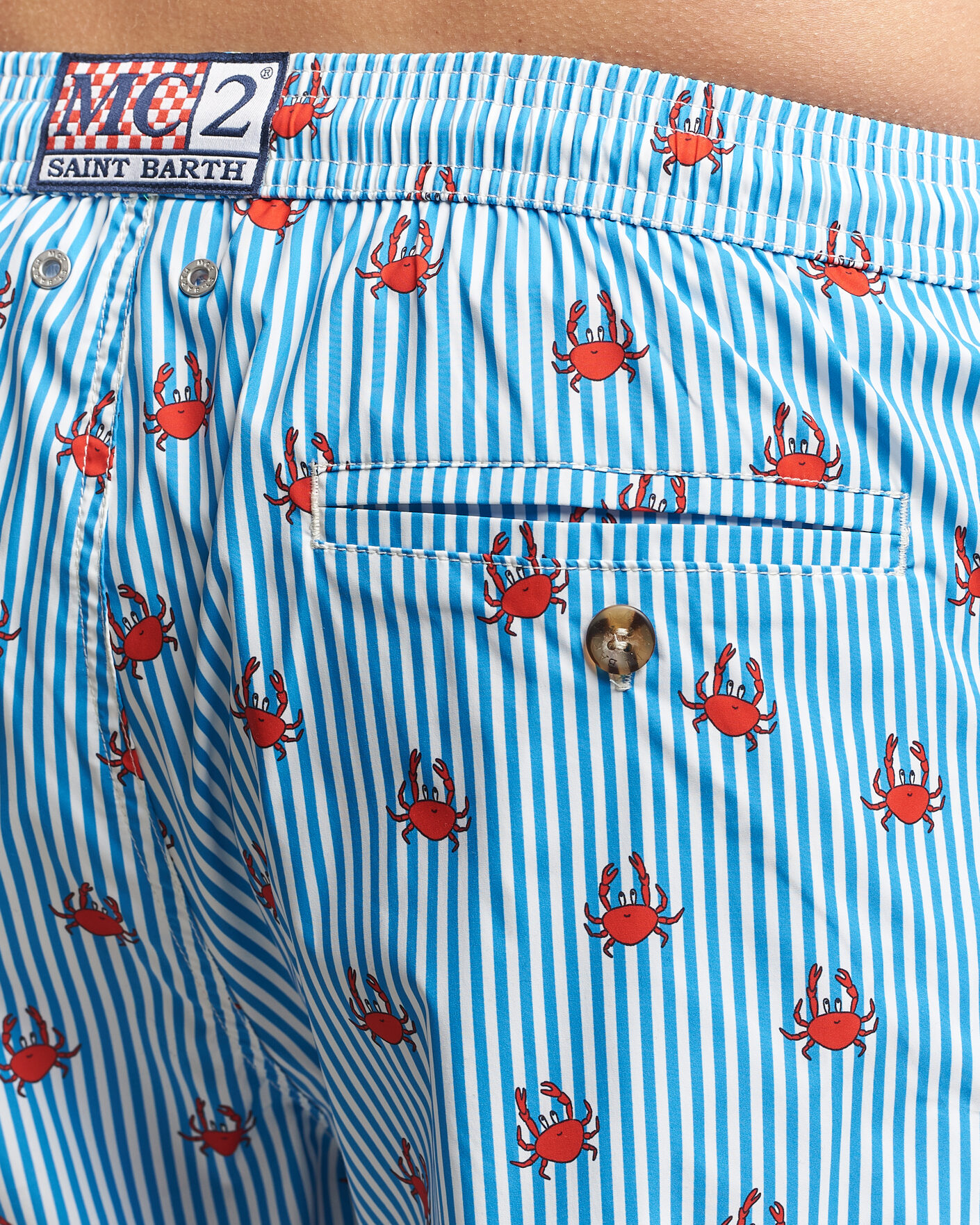 Heren | Zwembroek | MC2 Saint Barth | Printed Swim Shorts Blue Crabs