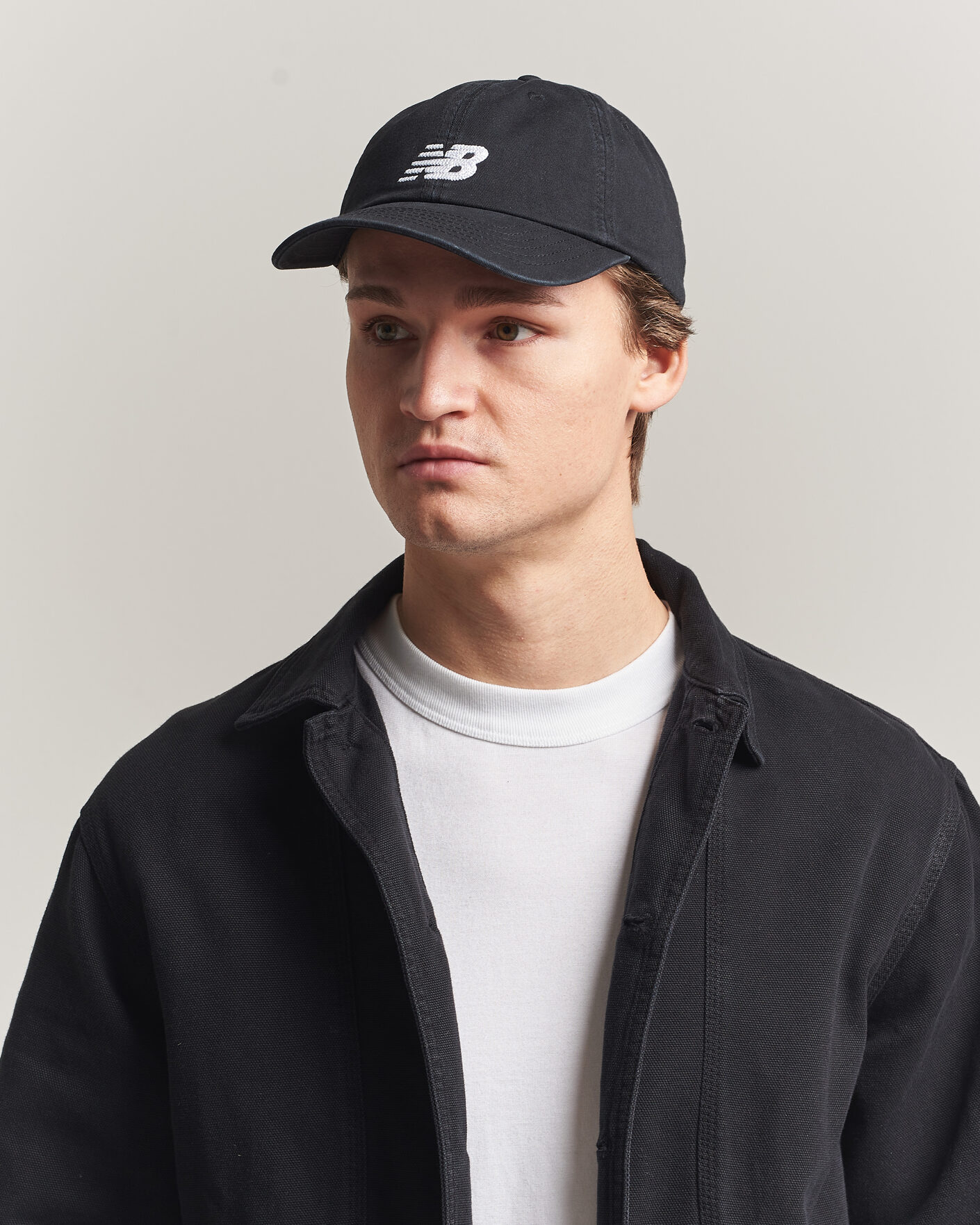 Heren | Hoeden en petten | New Balance | 6 Panel Logo Cap Black