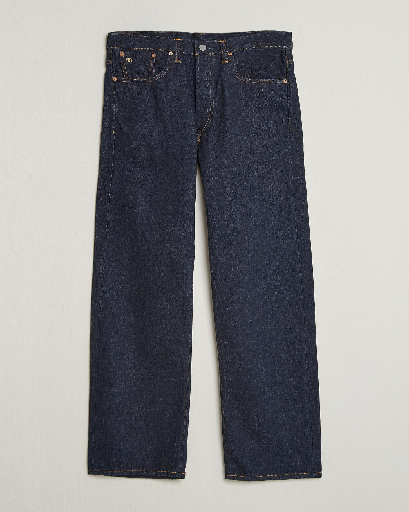 Heren | Jeans | RRL | Vintage Fit 5-Pocket Denim East/West Rinse
