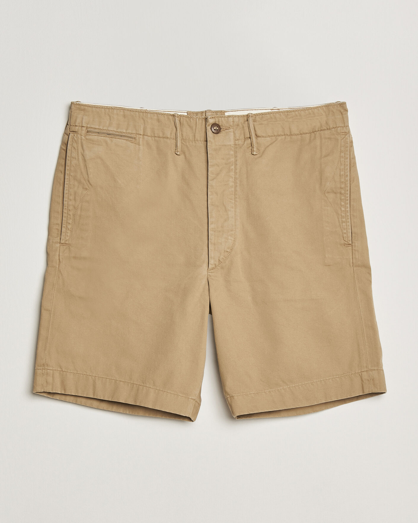 Heren | Korte broek | RRL | Officers Flat Shorts New Military Khaki