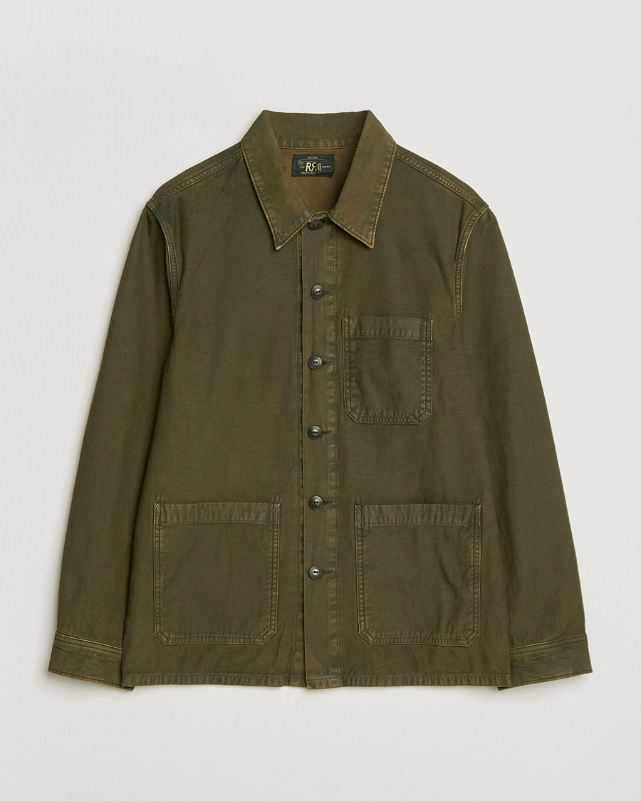 Heren | Overhemden | RRL | Asher Overshirt Washed Brown