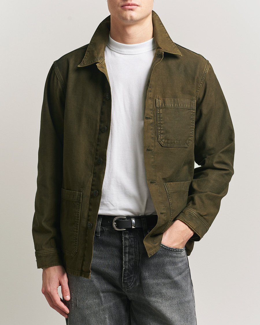 Heren | Overhemden | RRL | Asher Overshirt Washed Brown