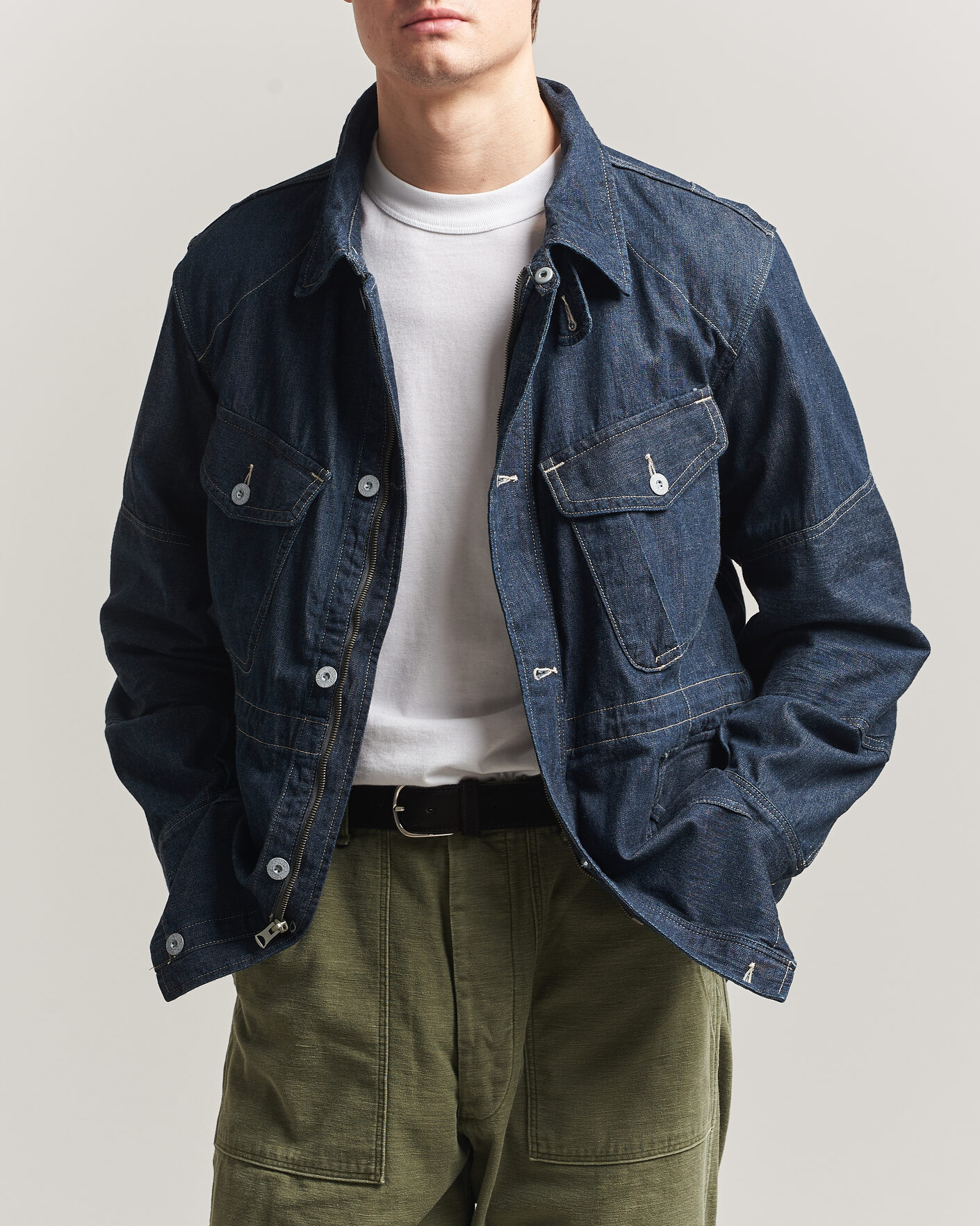 Heren | Jassen | RRL | Bannerman Denim Field Jacket Medium Wash