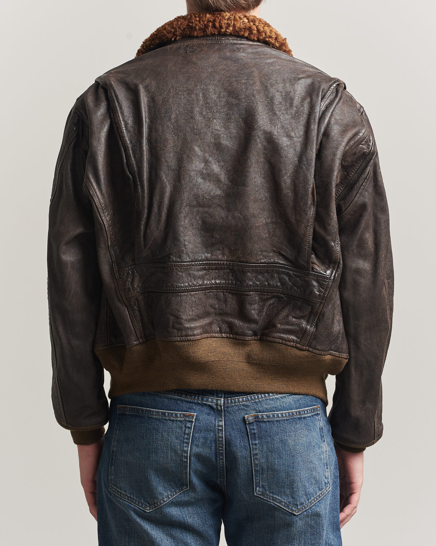 Homme | Manteaux Et Vestes | RRL | Pratt Leather Jacket Vintage Brown