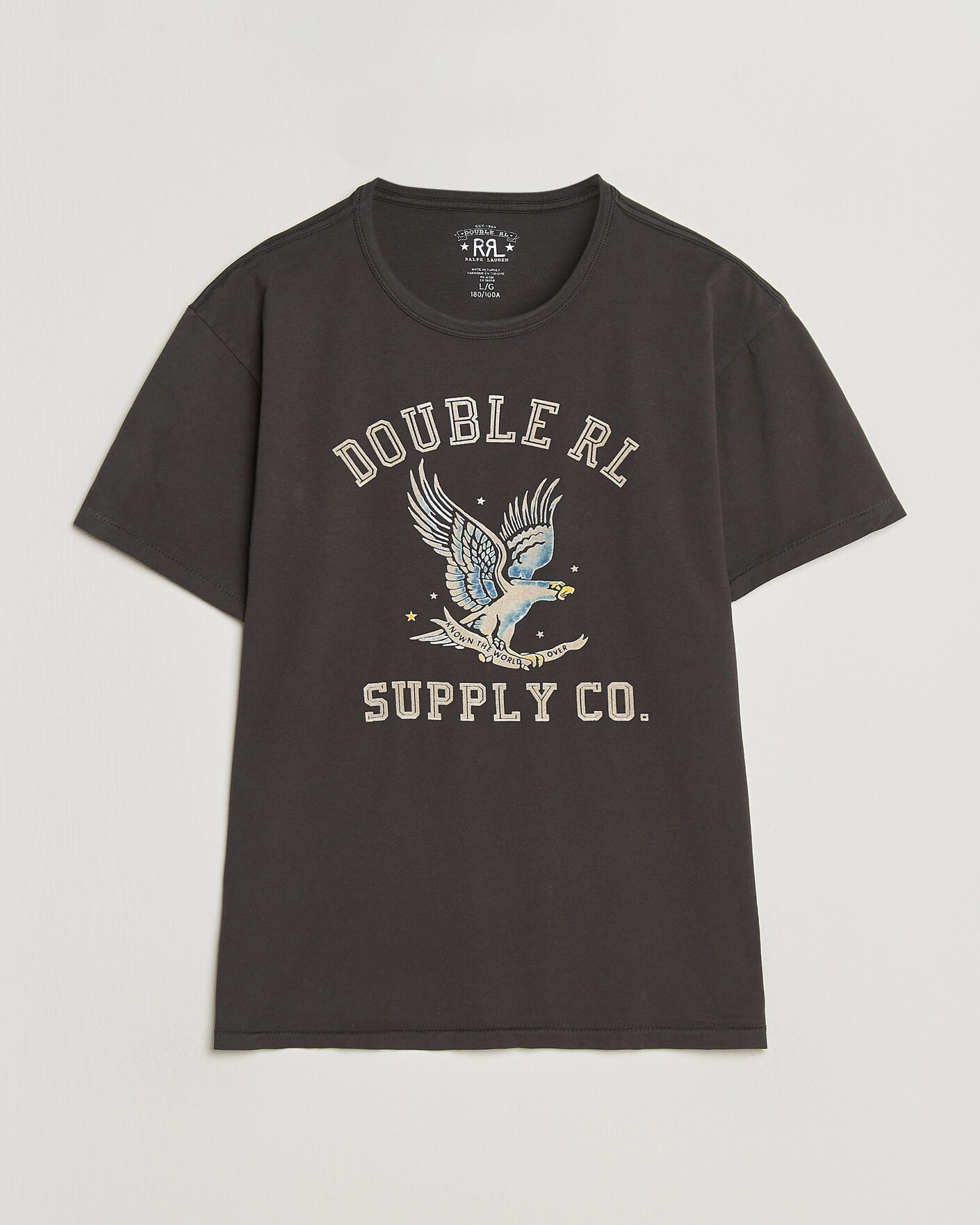 Homme | T-shirts | RRL | Eagle Print Tee Faded Black