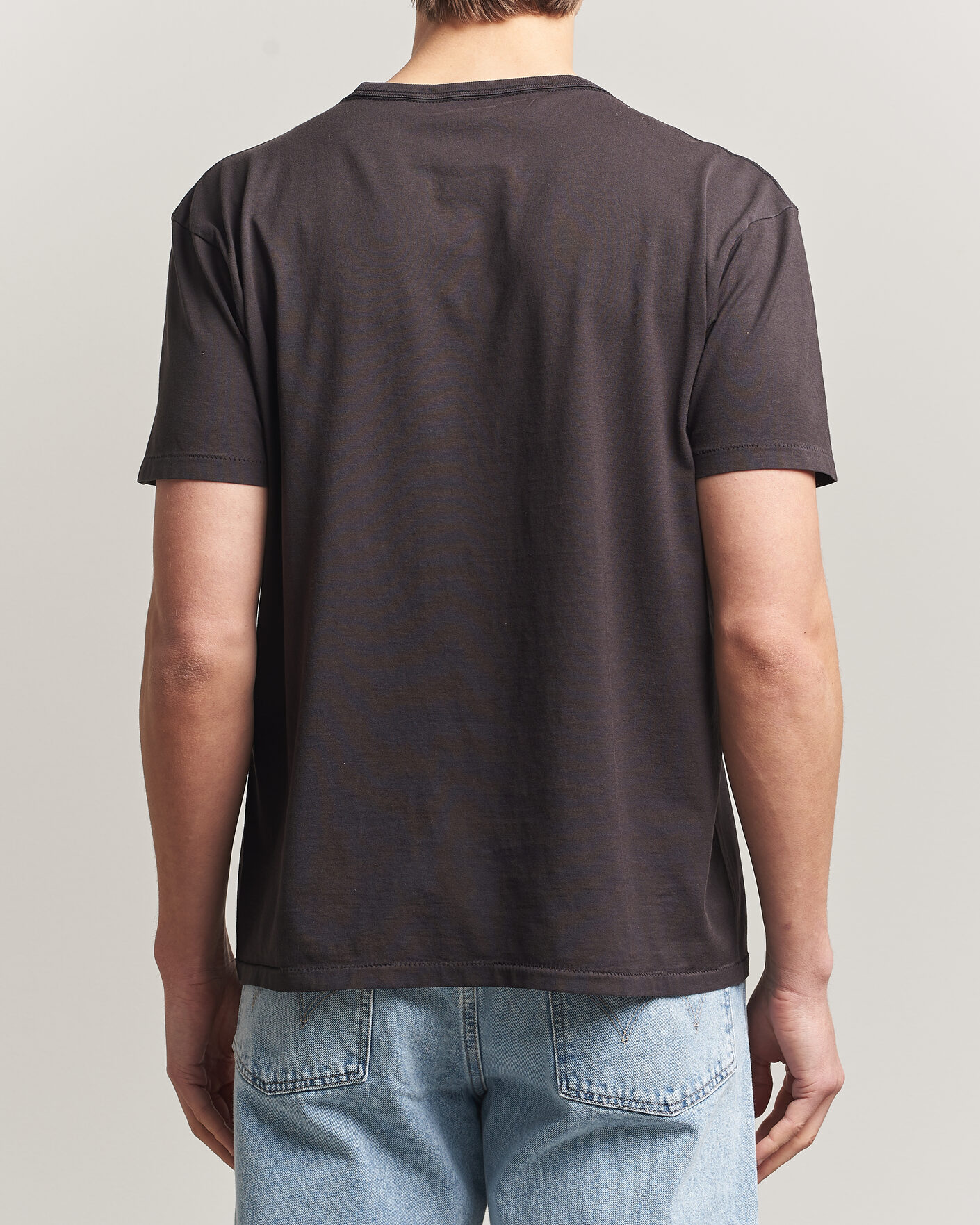 Heren | T-shirts | RRL | Eagle Print Tee Faded Black