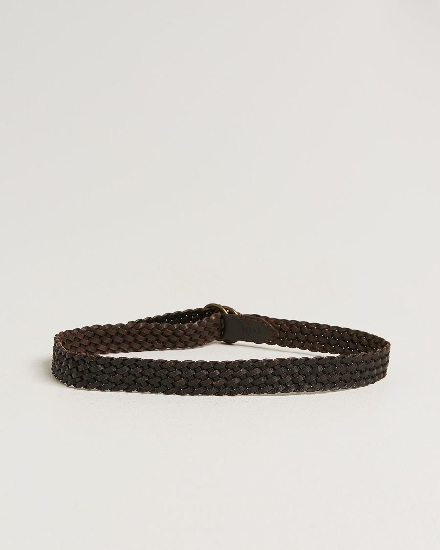Homme | Ceintures | RRL | Braided Belt Dark Brown