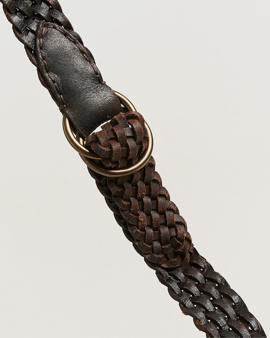 Heren | Riemen | RRL | Braided Belt Dark Brown