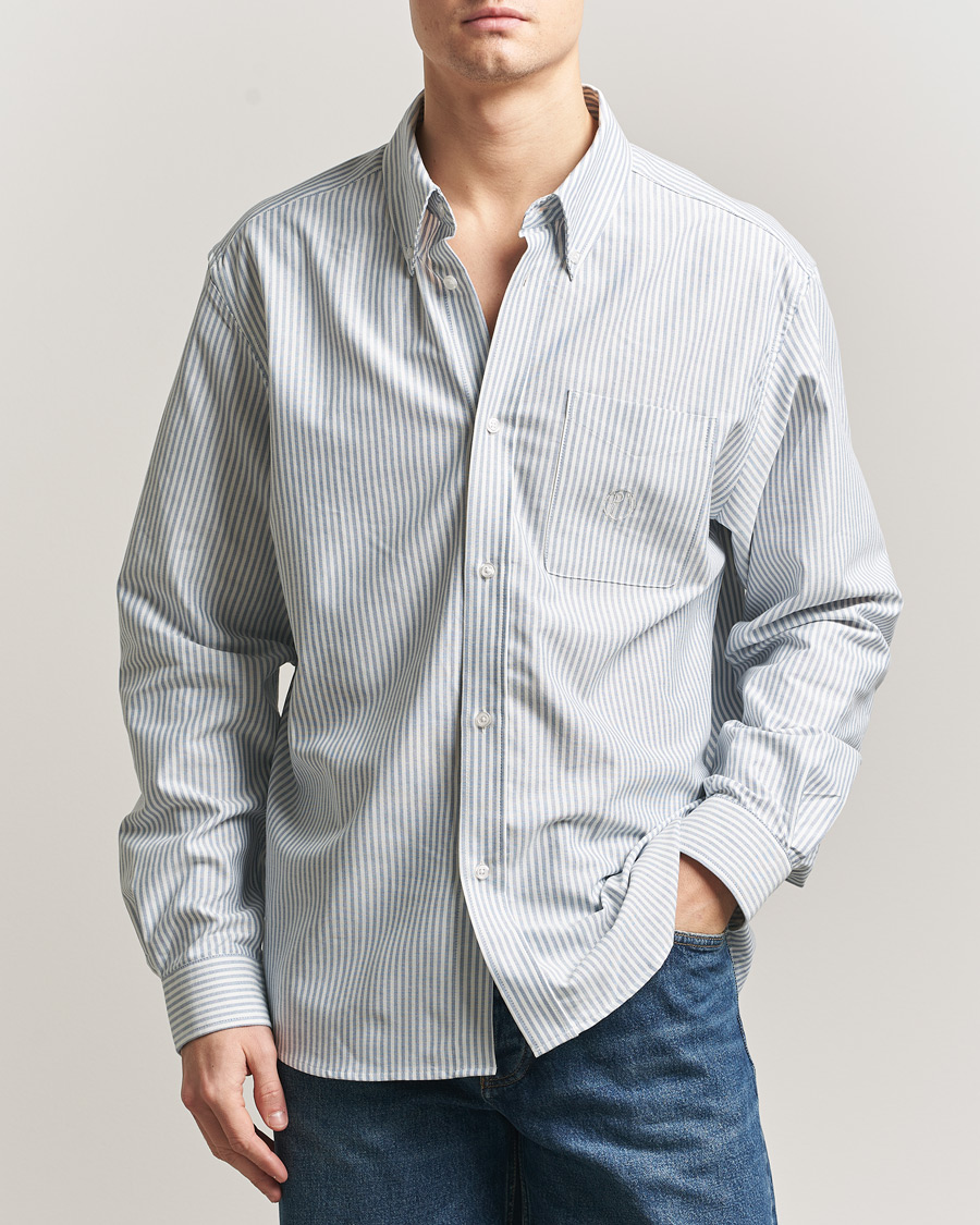 Homme | Chemises | Palmes | Deuce Oxford Shirt Light Blue Stripe