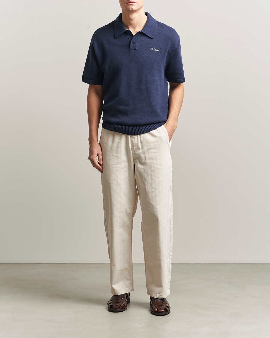Homme | Polos | Palmes | Cotton Knit Polo Navy