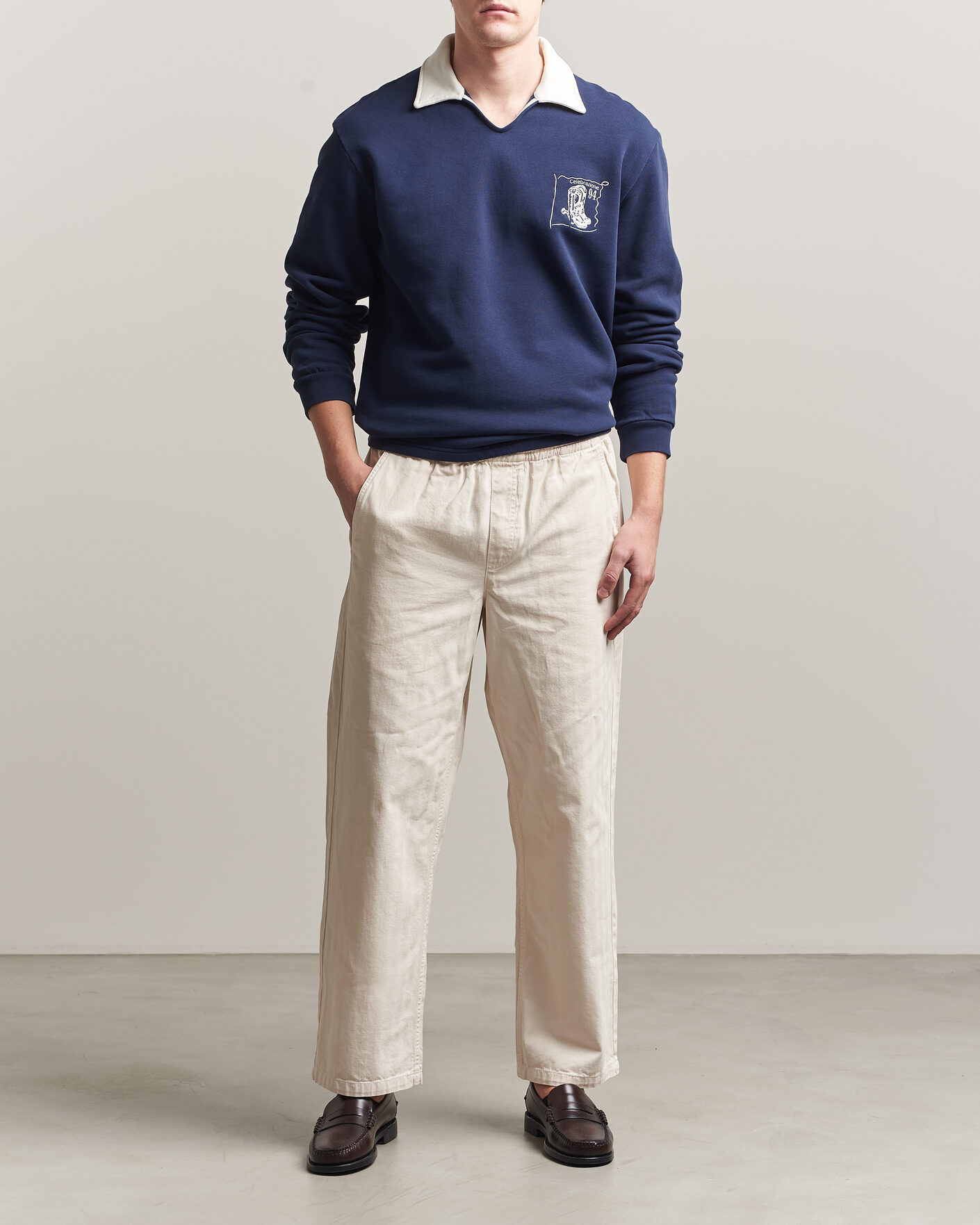 Homme | Pulls Et Tricots | Palmes | Boot Open Rugby Shirt Navy