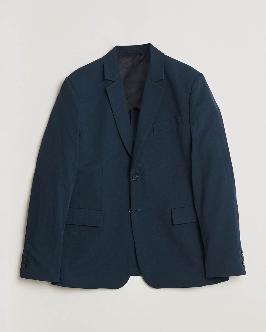 Homme | Blazers | Palmes | Single Breasted Cotton Blazer Navy