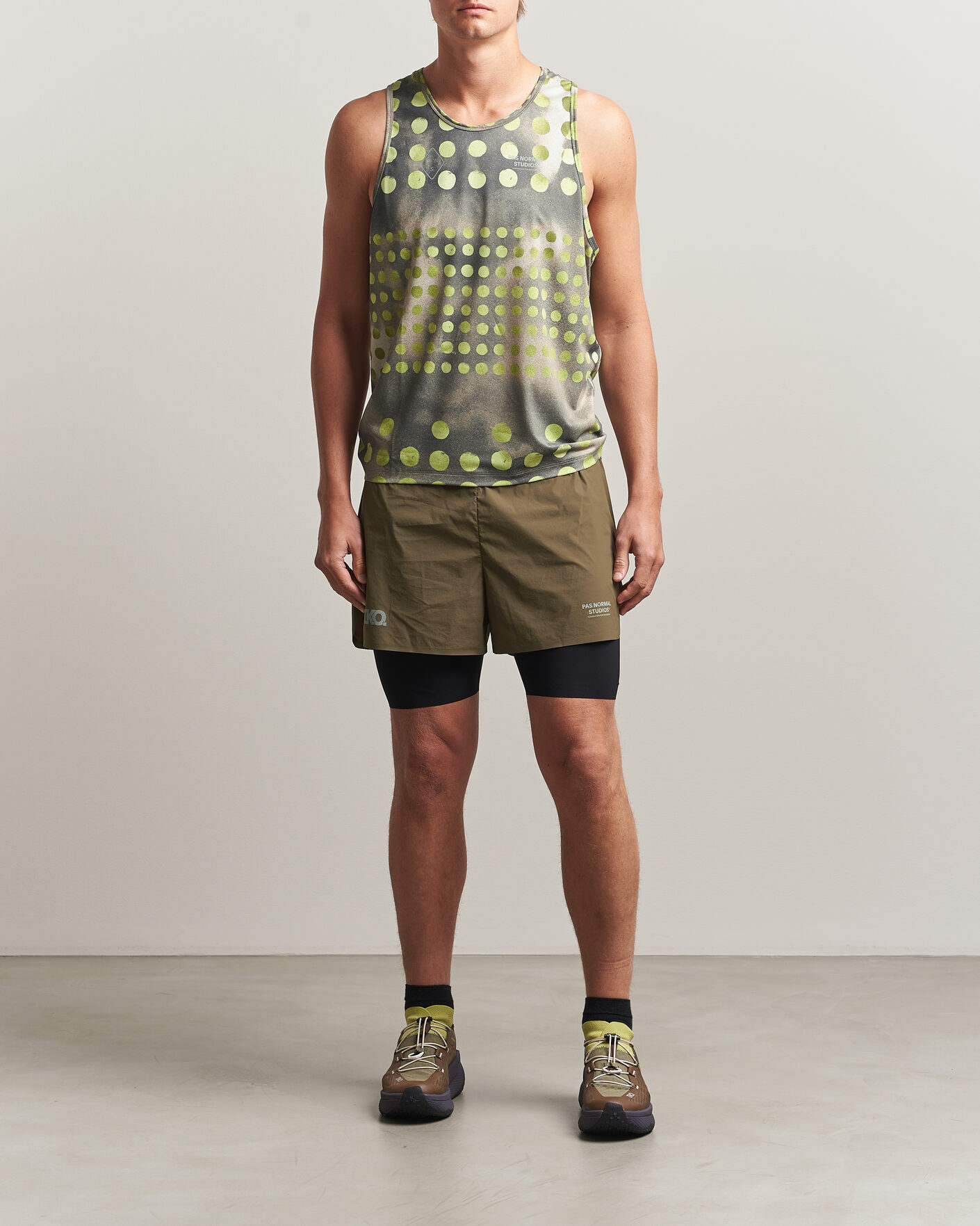 Heren | T-shirts | Pas Normal Studios | TKO Balance Singlet Moss Green