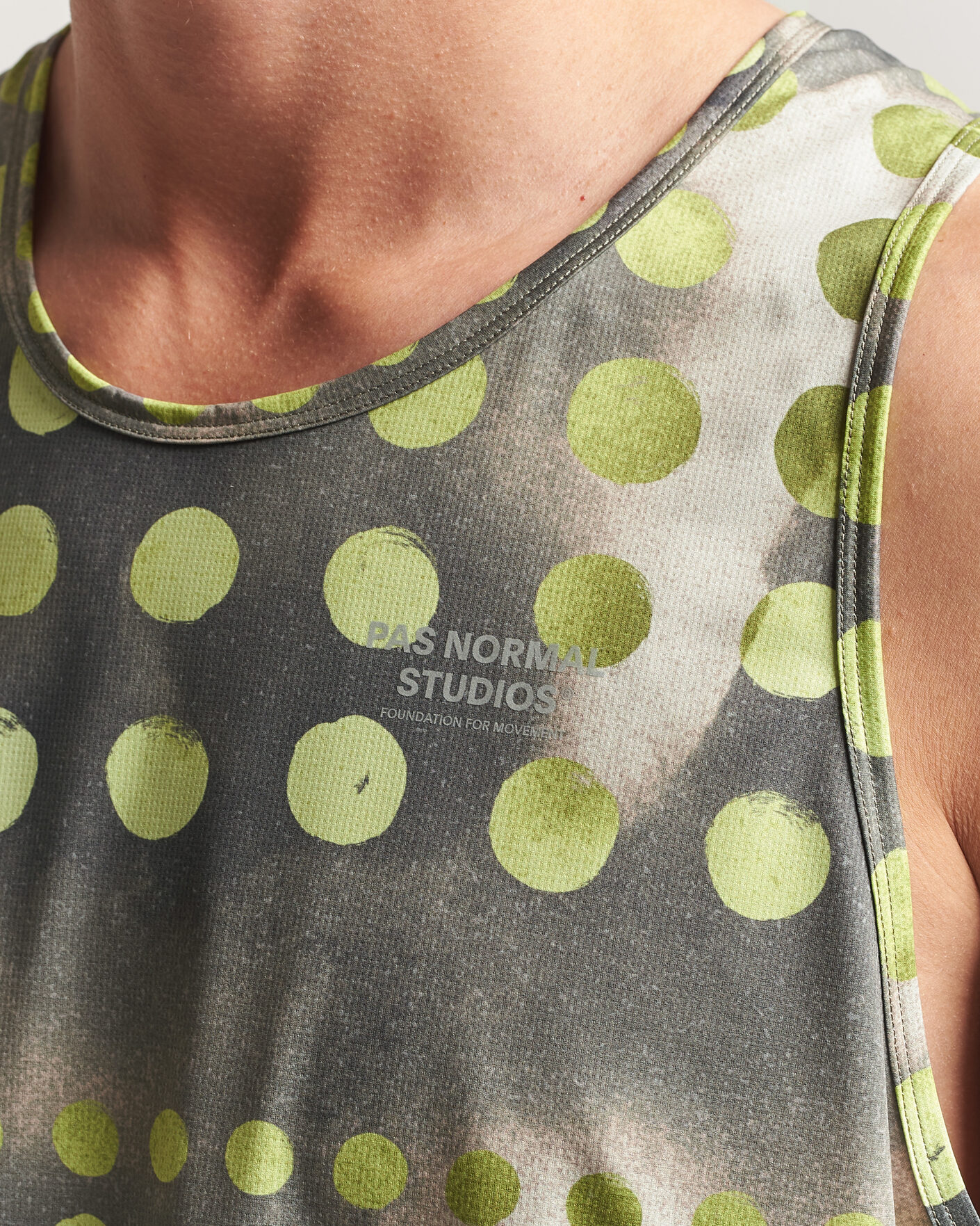 Heren | T-shirts | Pas Normal Studios | TKO Balance Singlet Moss Green