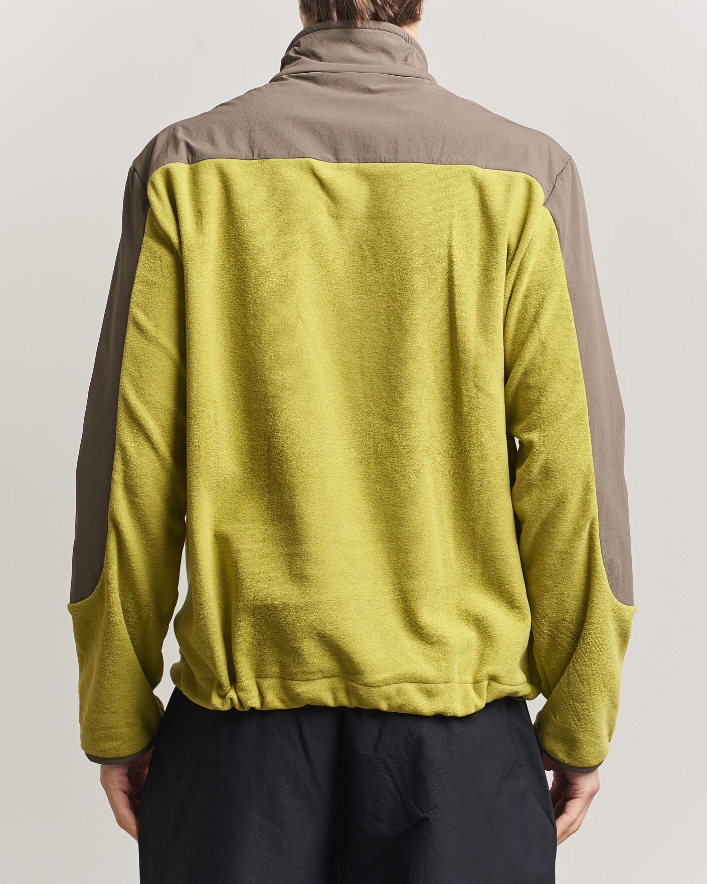 Heren | Truien | Pas Normal Studios | Off Race Light Fleece Half Zip Moss Green